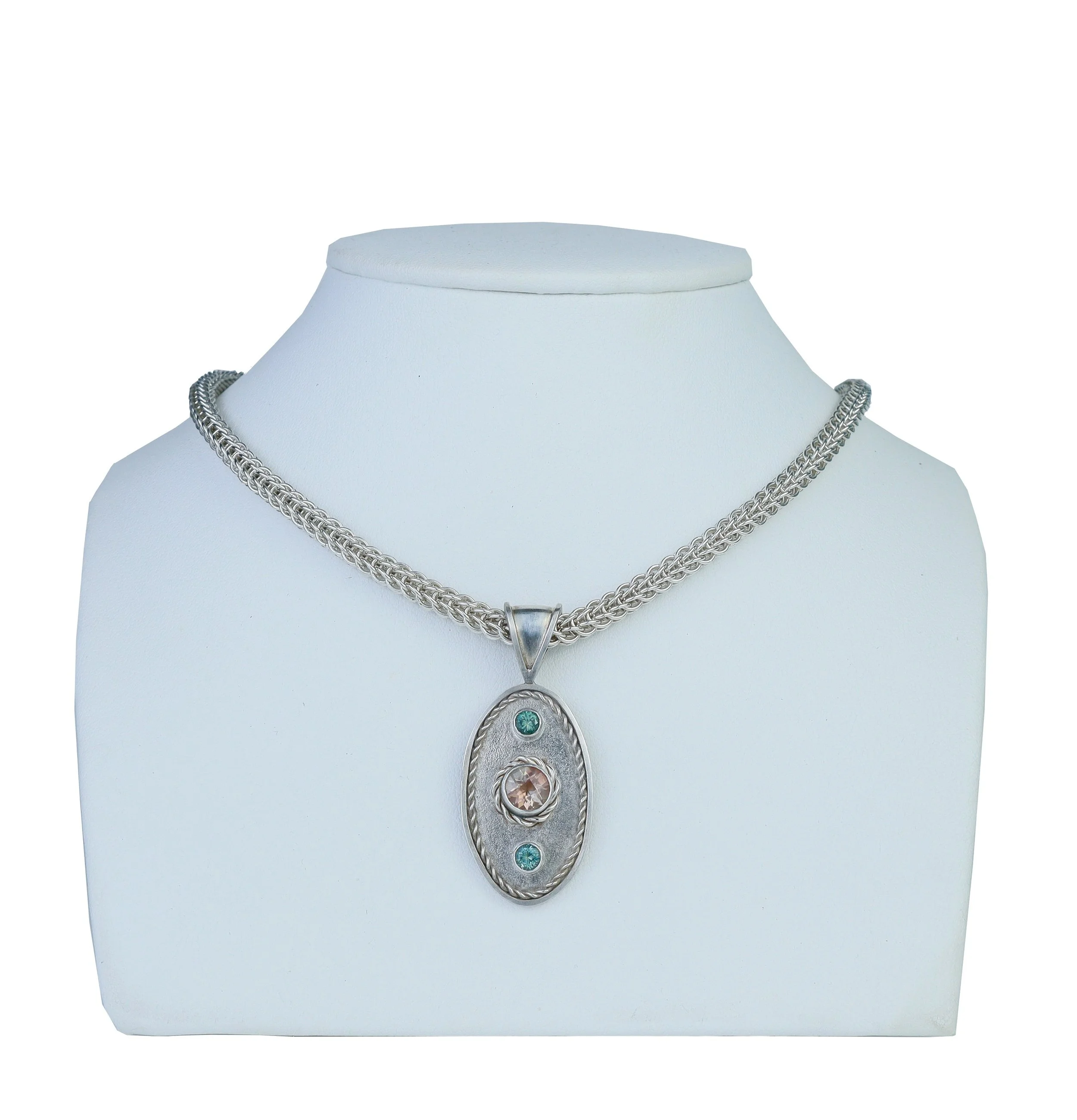 Handwoven Sapphire Necklace