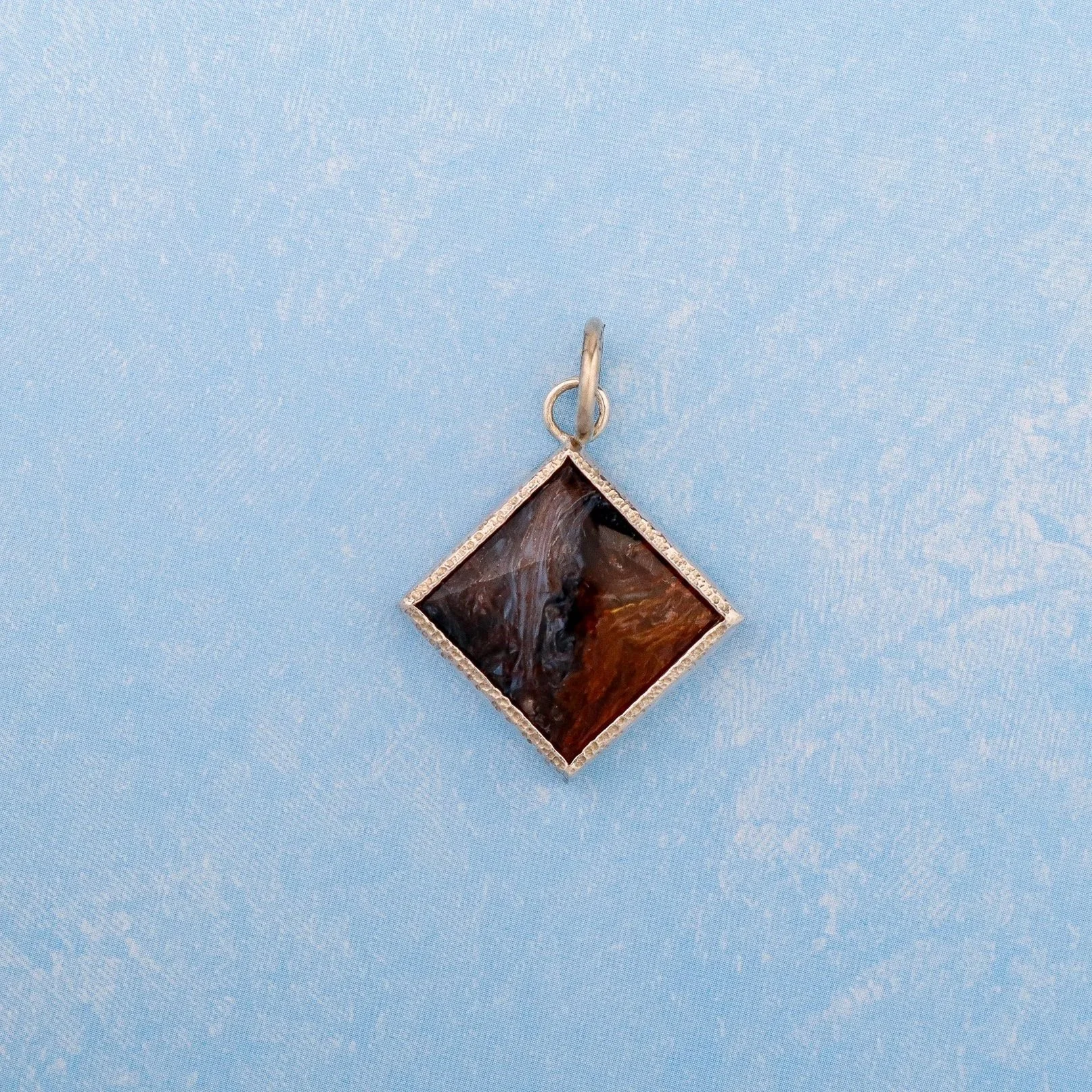 square pietersite half blue half gold