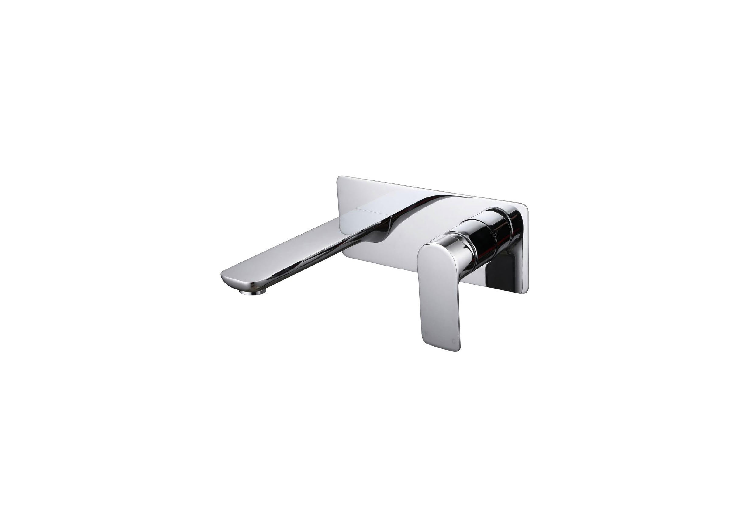 Kelby Basin Wall Mixer - Spout Set