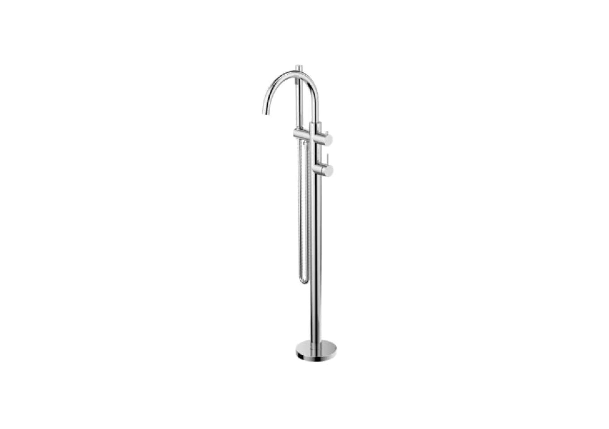 Pavati Bath Floor Mixer Set + Hand Held