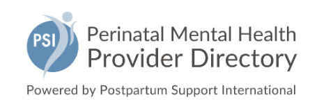 Listed in the Postpartum Support International Perinatal Mental Health Provider Directory