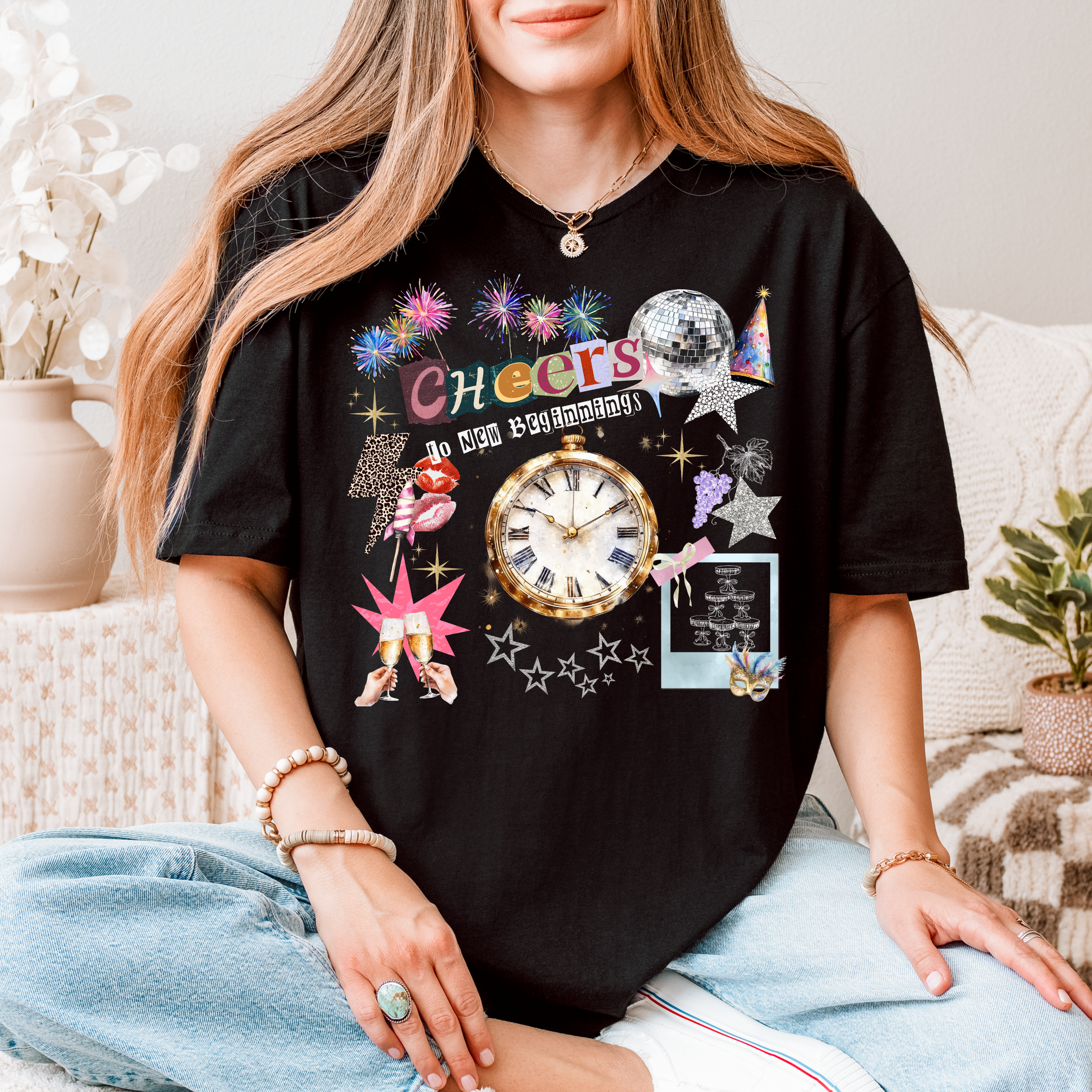 Cheers to New Beginnings Tee