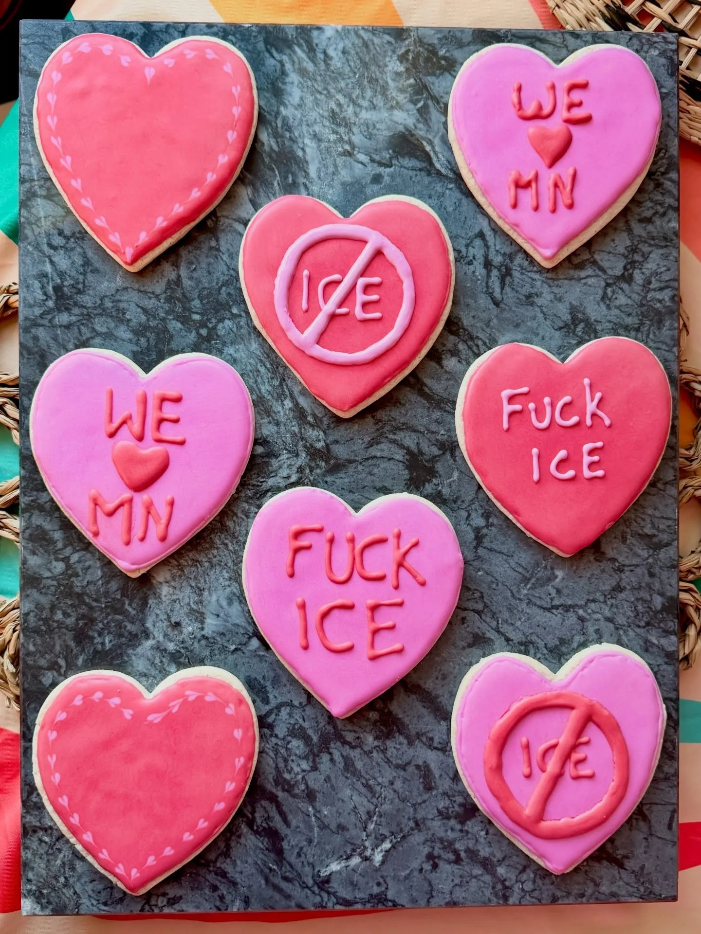 The message on the cookies might already say enough, but in case it doesn&rsquo;t, here it is plainly.

We do not condone the actions of ICE or the way they are currently carrying out their duties. This isn&rsquo;t about politics. It&rsquo;s about hu
