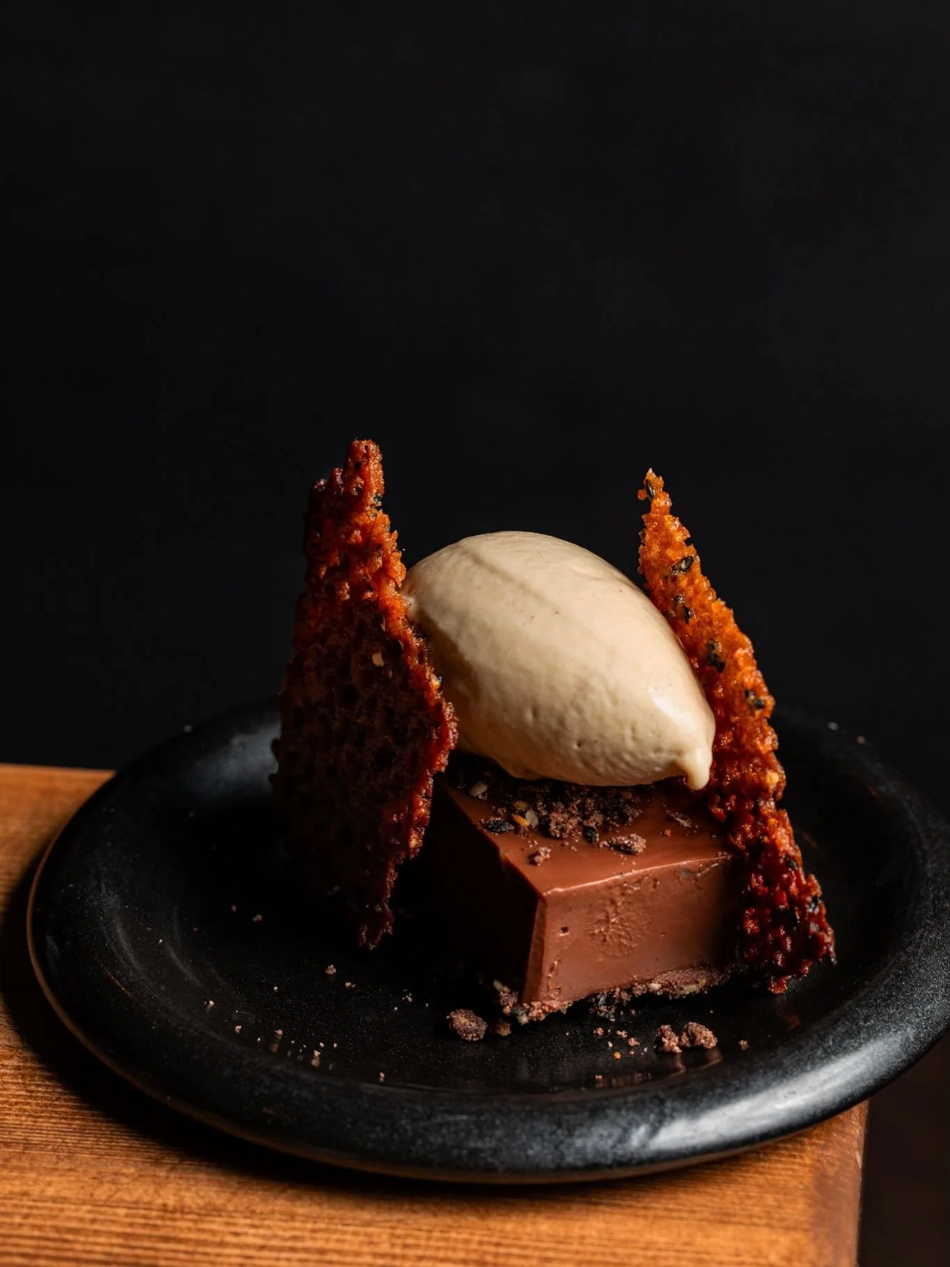 Chocolate. 

Exclusively for New Year&rsquo;s Eve menu only. 
Full menu on the website.