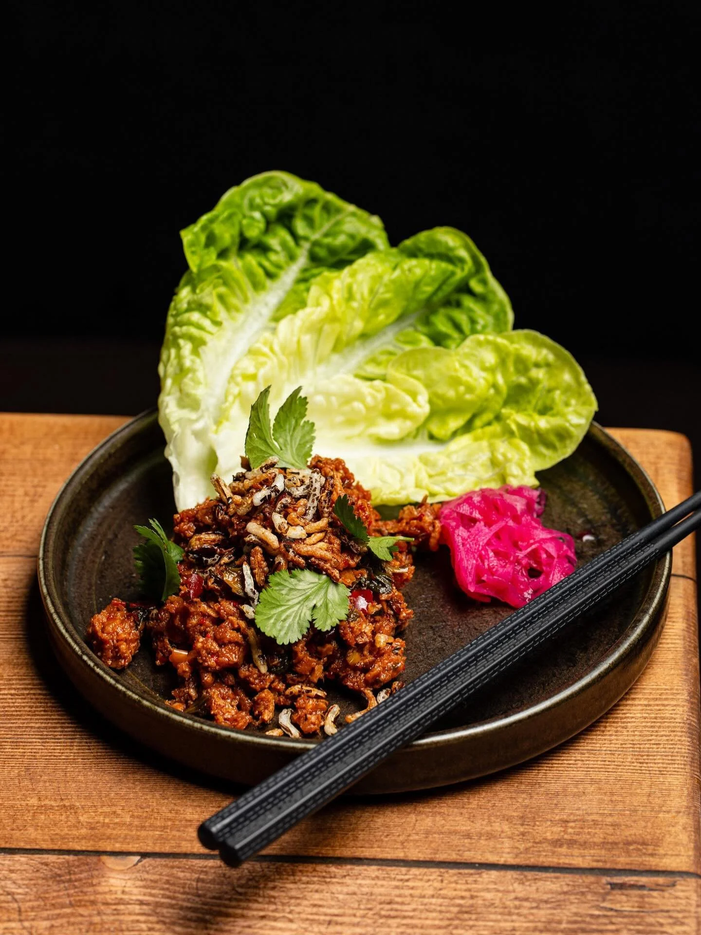 Chef Arion and the team have been working some magic in the kitchen 🪄

This is our &ldquo;Pork Larb&rdquo; with pickles and fresh herbs, great for sharing or just for yourself we won&rsquo;t judge! 

#Plantbased #Sustainability