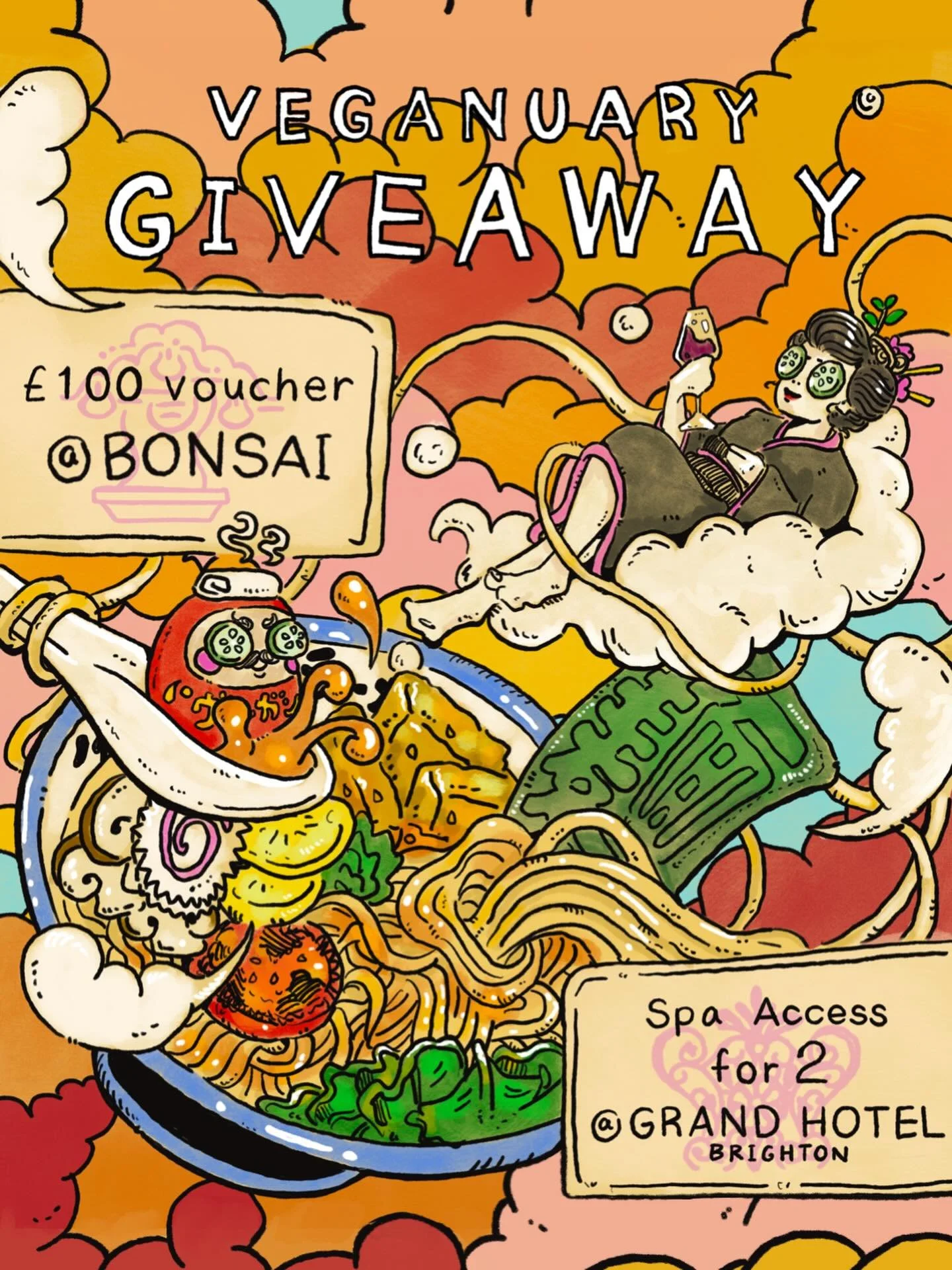 To celebrate Veganuary we have partnered with the Grand Hotel Brighton, to bring our biggest giveaway yet! 

We are giving away a 90 minute spa access pass for two in Brighton&rsquo;s new most luxurious spa and a dinner for two at Bonsai worth &pound