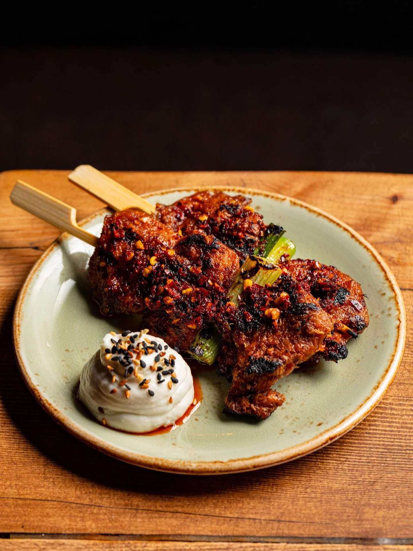 Who said tofu had to be boring ? 

Szechuan tofu, spring onion &amp; hung yuzu yogurt 🔥