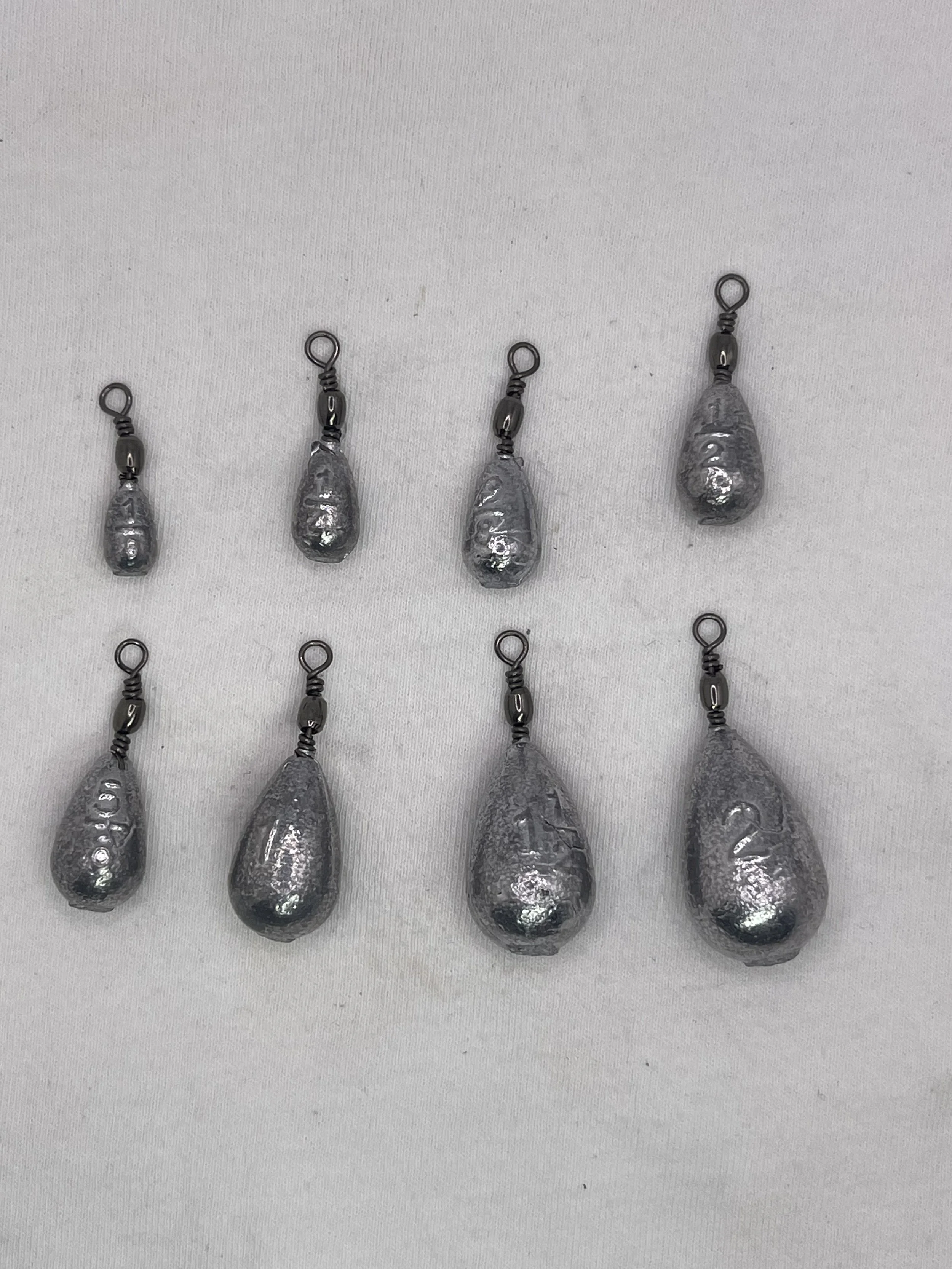 Bass Caster Bell Sinker with Swivels