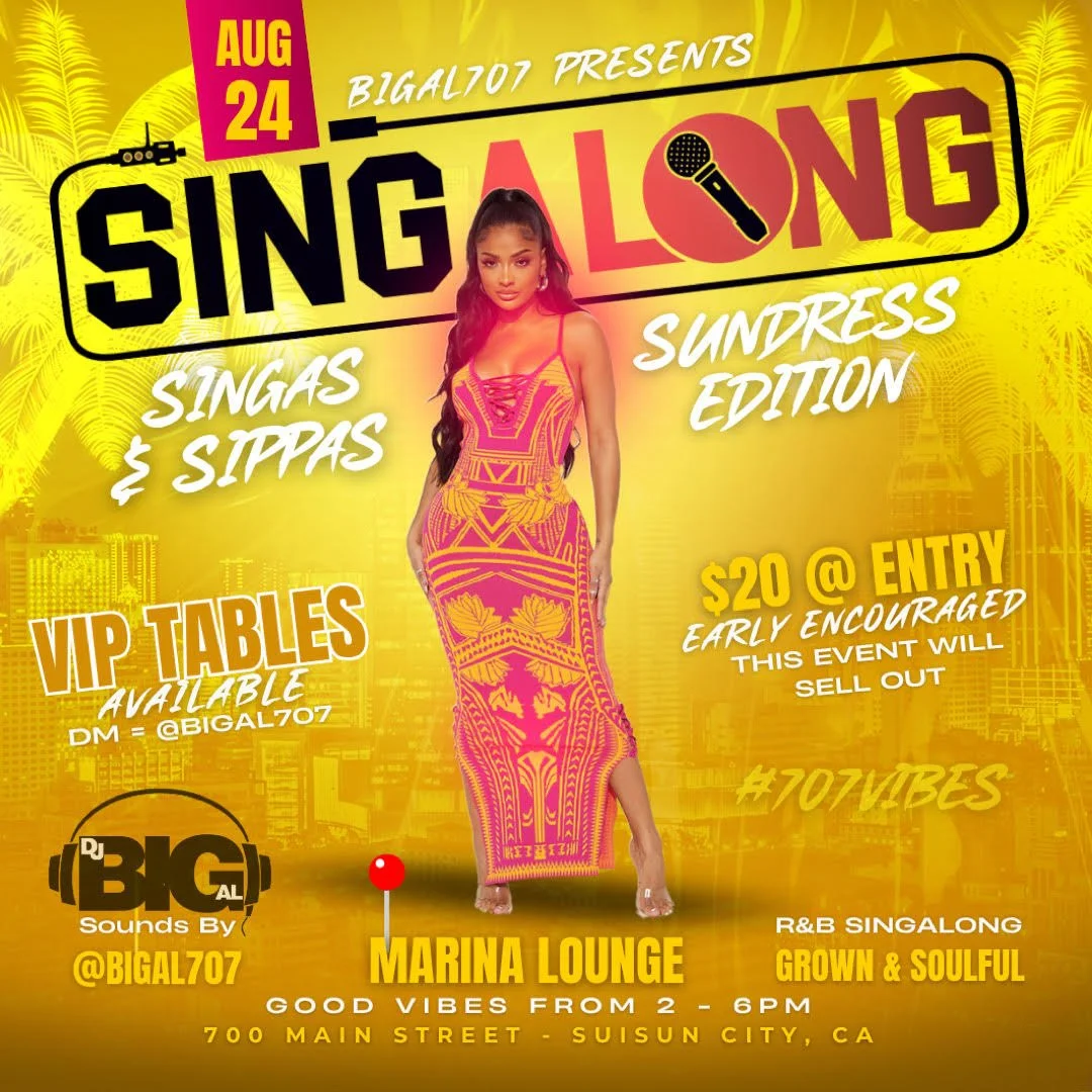 R&B Champagne Brunch 12pm - 2pm Sing-Along with DJ Big Al 2pm - 7pm