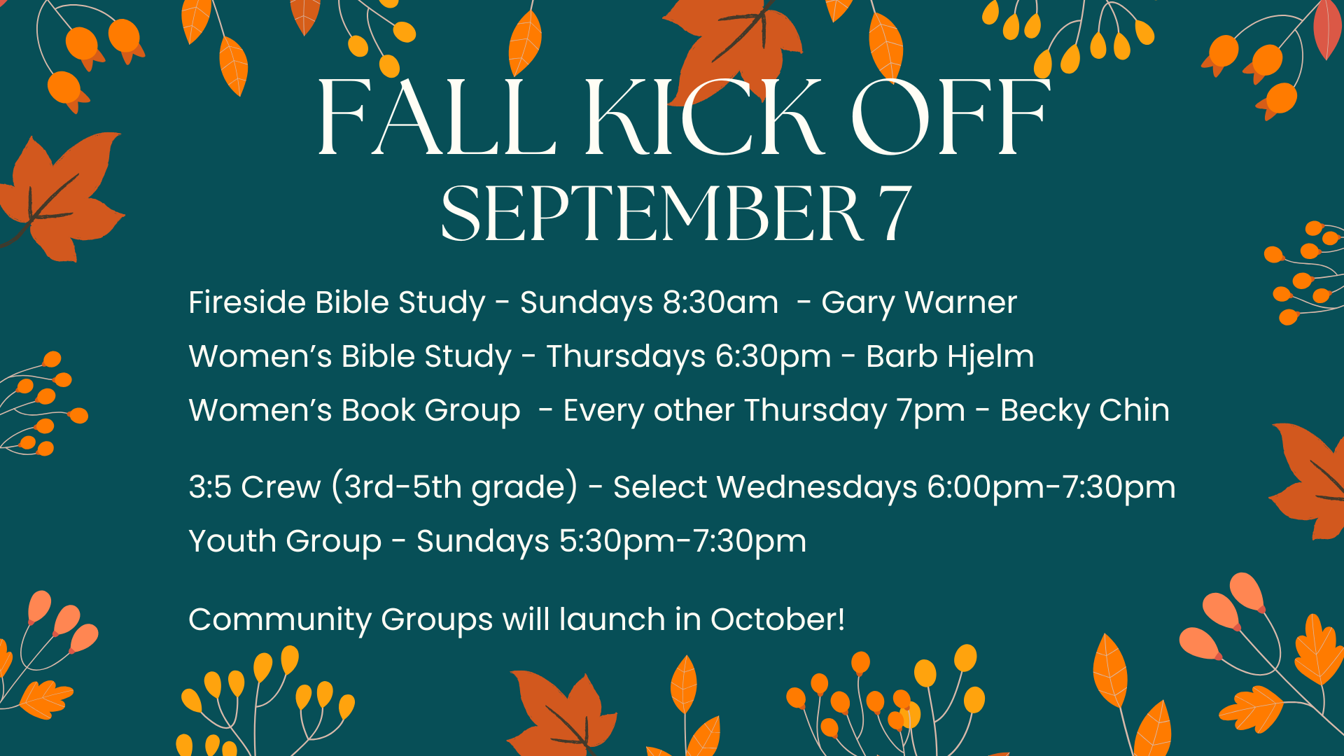 Fall Kick Off