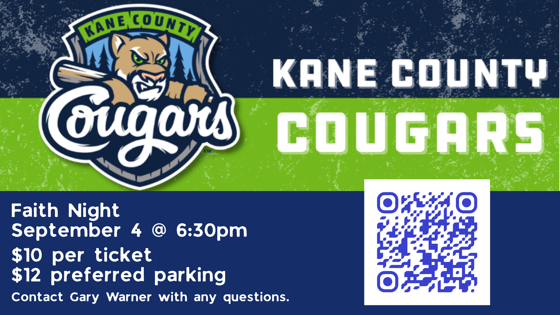Kane County Cougars Faith Night