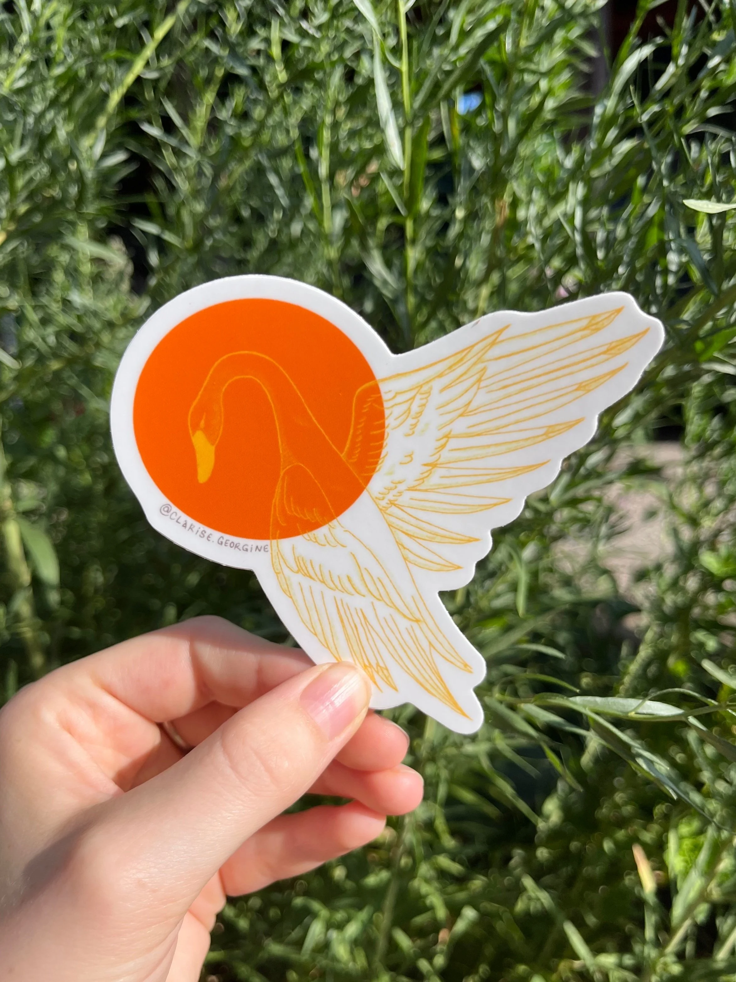 swan sticker