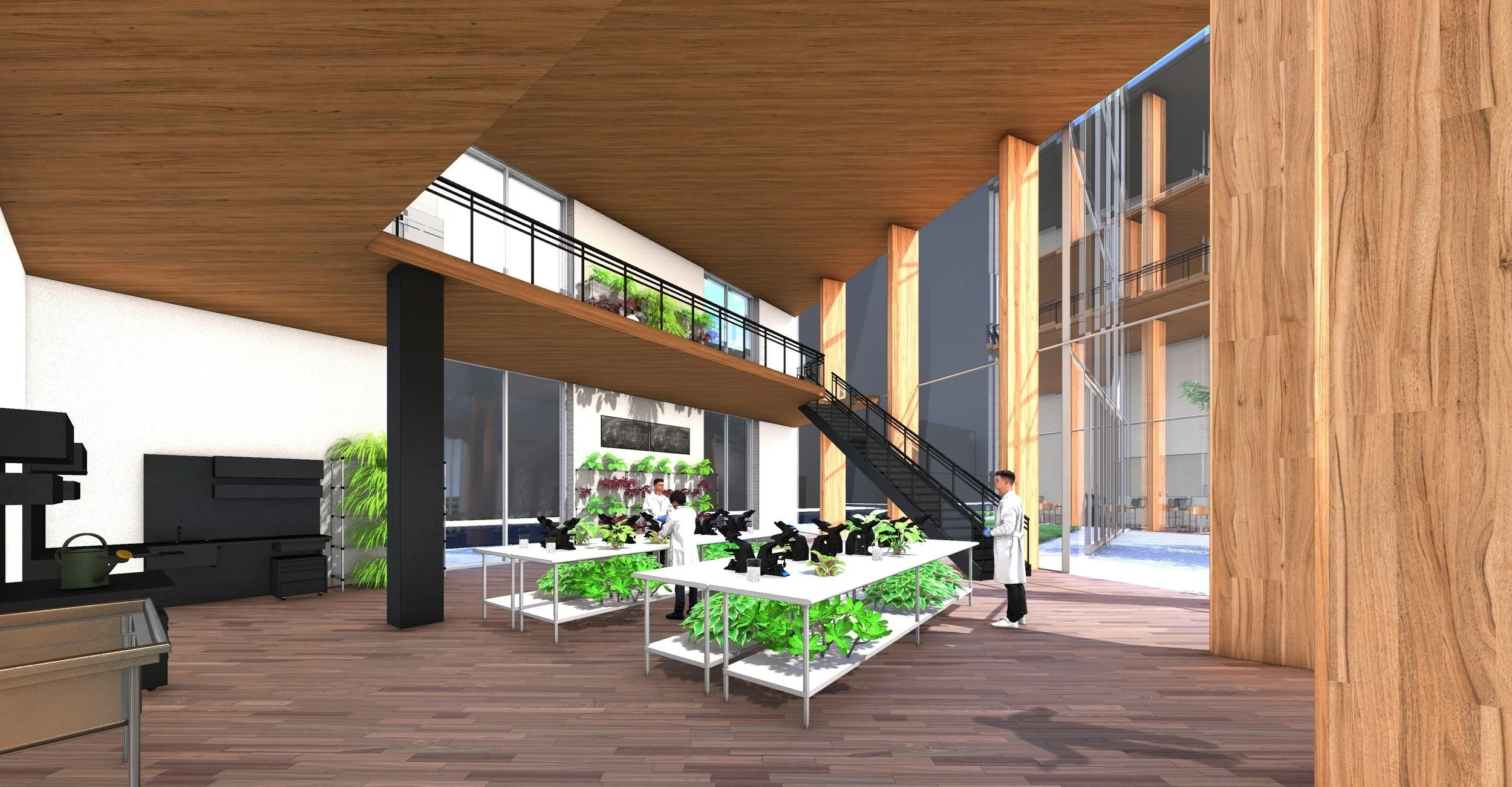 Rendering of 1st floor lab