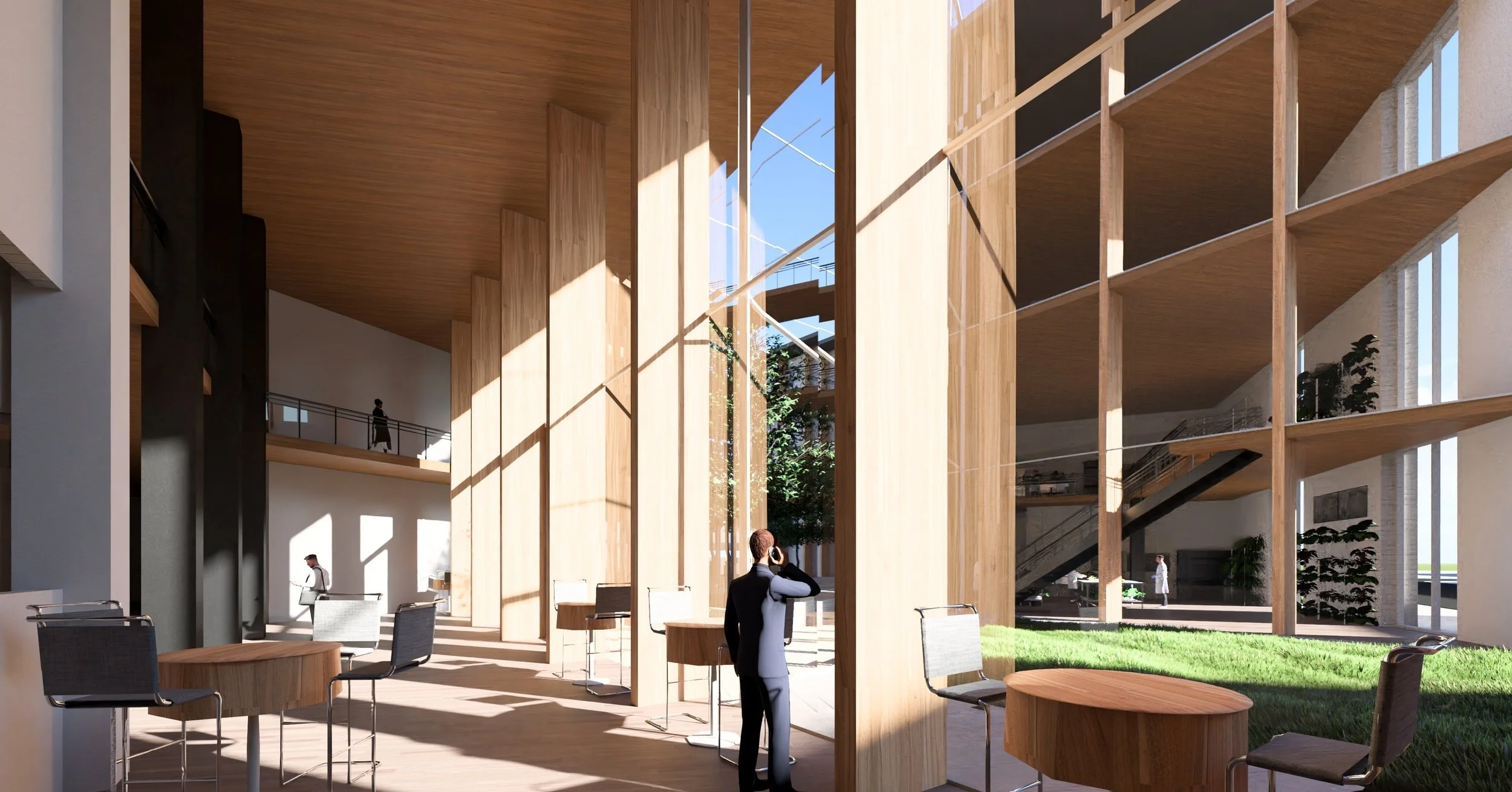 Rendering of the Cafe