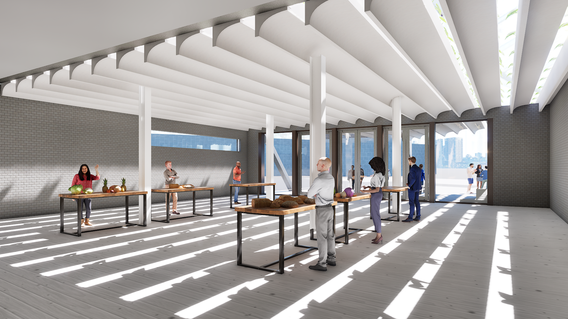 Rendering of 2nd floor lab