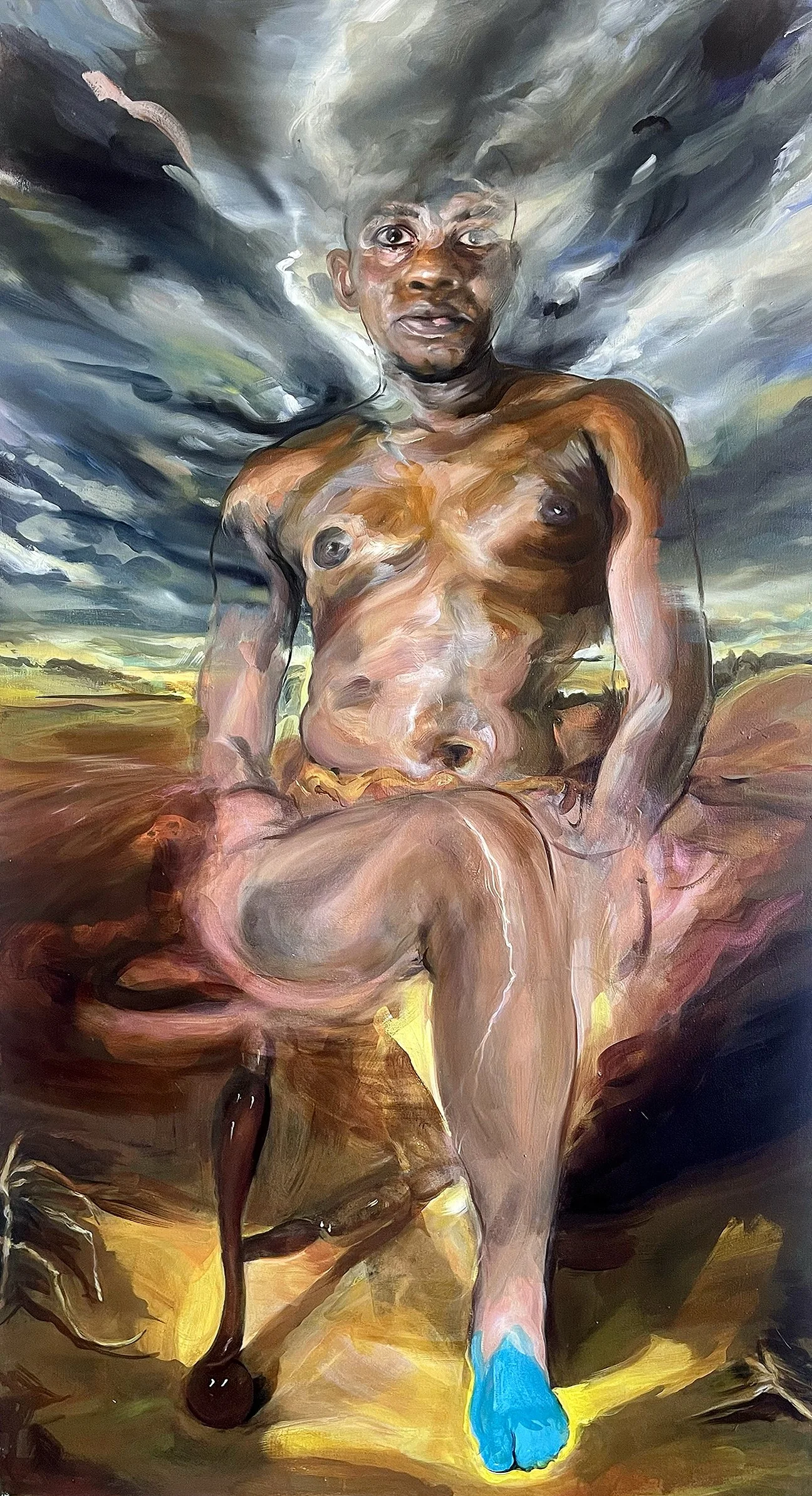 Anderson, 70 x 52", mixed media on canvas, 2026