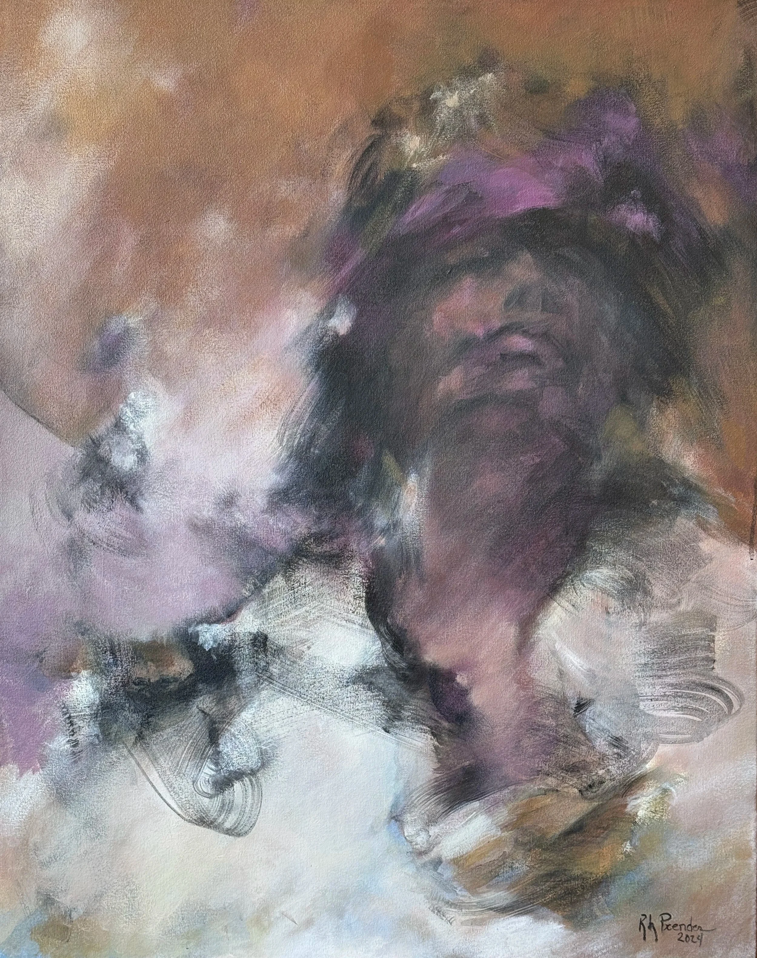 Con los ojos llenitos de ayer / 100 x 80 cm