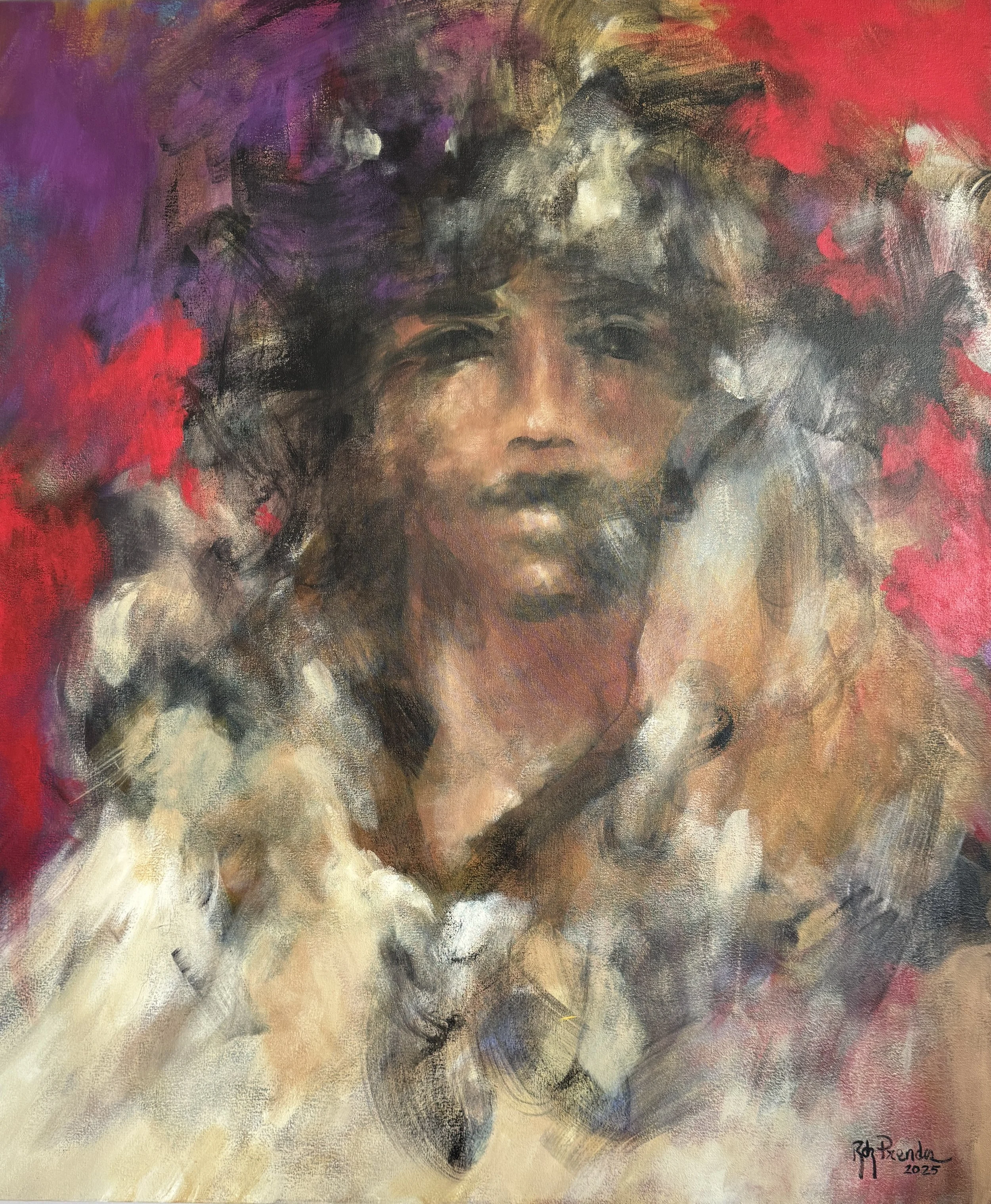 En la soledad del que sueña / 120 x 100 cm