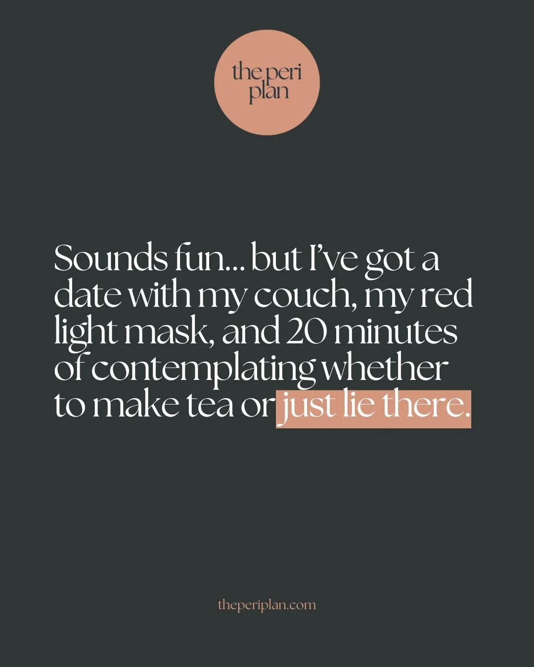 Remember when FOMO ran the show? 😅
Now it&rsquo;s all about JOMO - the joy of missing out.

Because honestly&hellip; nothing beats saying no thanks to the noise and yes please to the couch ☕️✨

You don&rsquo;t need to be everywhere, do everything, o