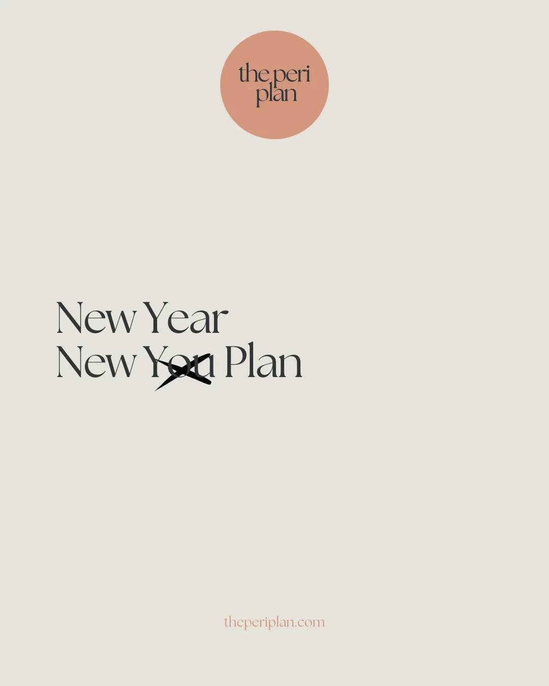 No need to overhaul ourselves in January 😅

You are not a &ldquo;problem&rdquo; to be fixed or a project to be whipped into shape.

This year isn&rsquo;t about a new you.
✨But it could be about a new plan - one that works with your hormones, your ne