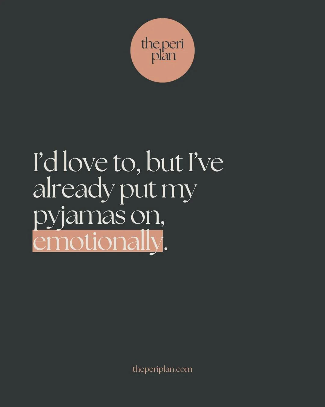You guys too? 😅

This isn't laziness.
This is your nervous system asking for a break.

In perimenopause, rising cortisol, shifting estrogen, and blood sugar dips can make our nights feel extra (extra!) exhausting. By the end of the day, your brain i