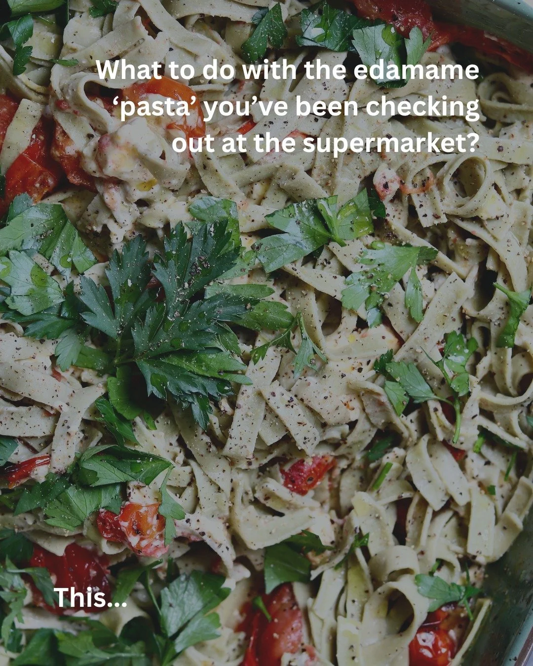 Spotted edamame pasta and thought it was a brilliant idea? You're so right!! 😊

Edamame pasta is a quiet midlife hero. It&rsquo;s naturally high in protein to support muscle, and steady blood sugar. It&rsquo;s also rich in fibre, which helps with di