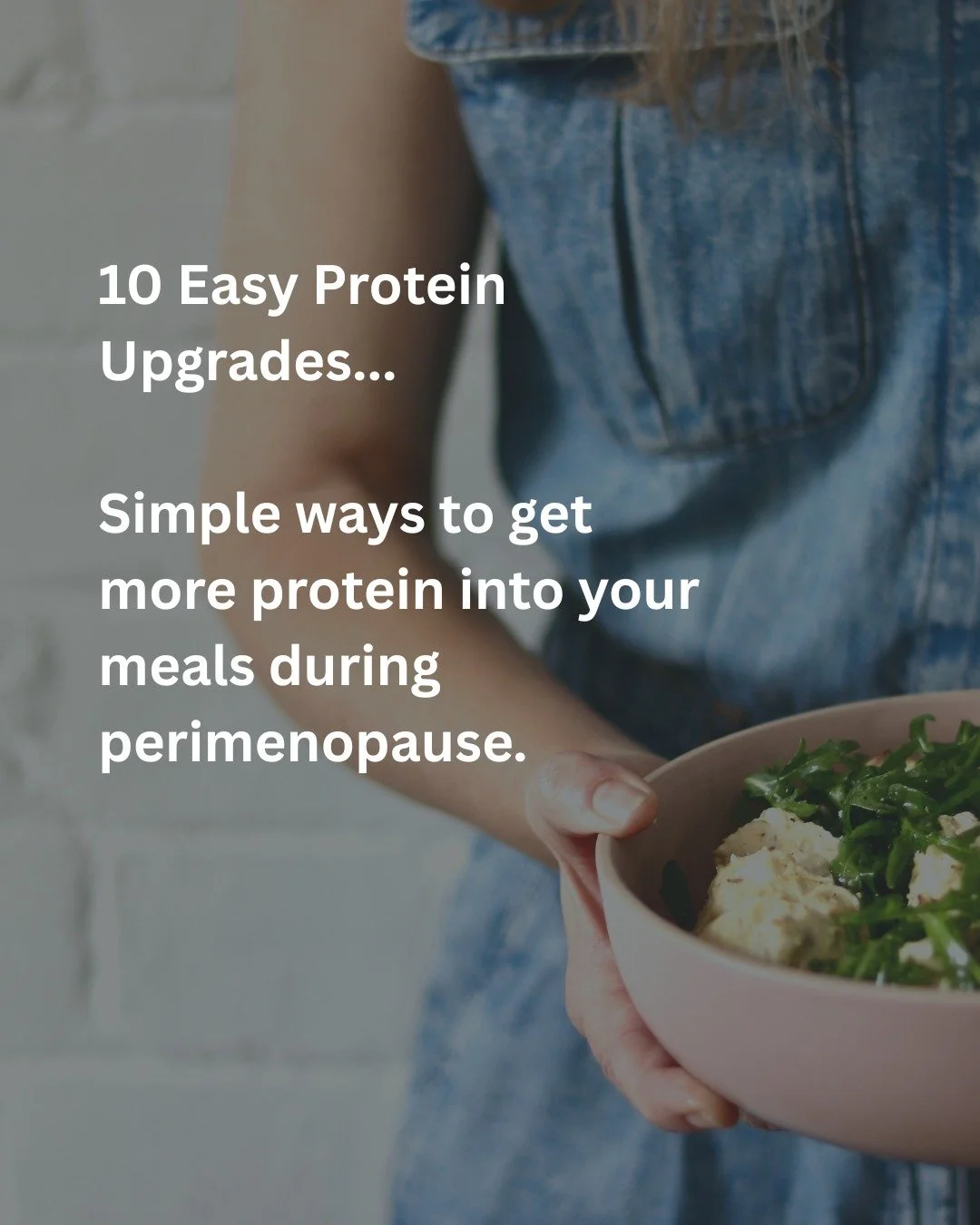 🌟One of the biggest nutrition shifts that helps women feel better in perimenopause is surprisingly simple: add more protein to the meals you&rsquo;re already eating.

As estrogen fluctuates, protein becomes more important for supporting metabolism, 