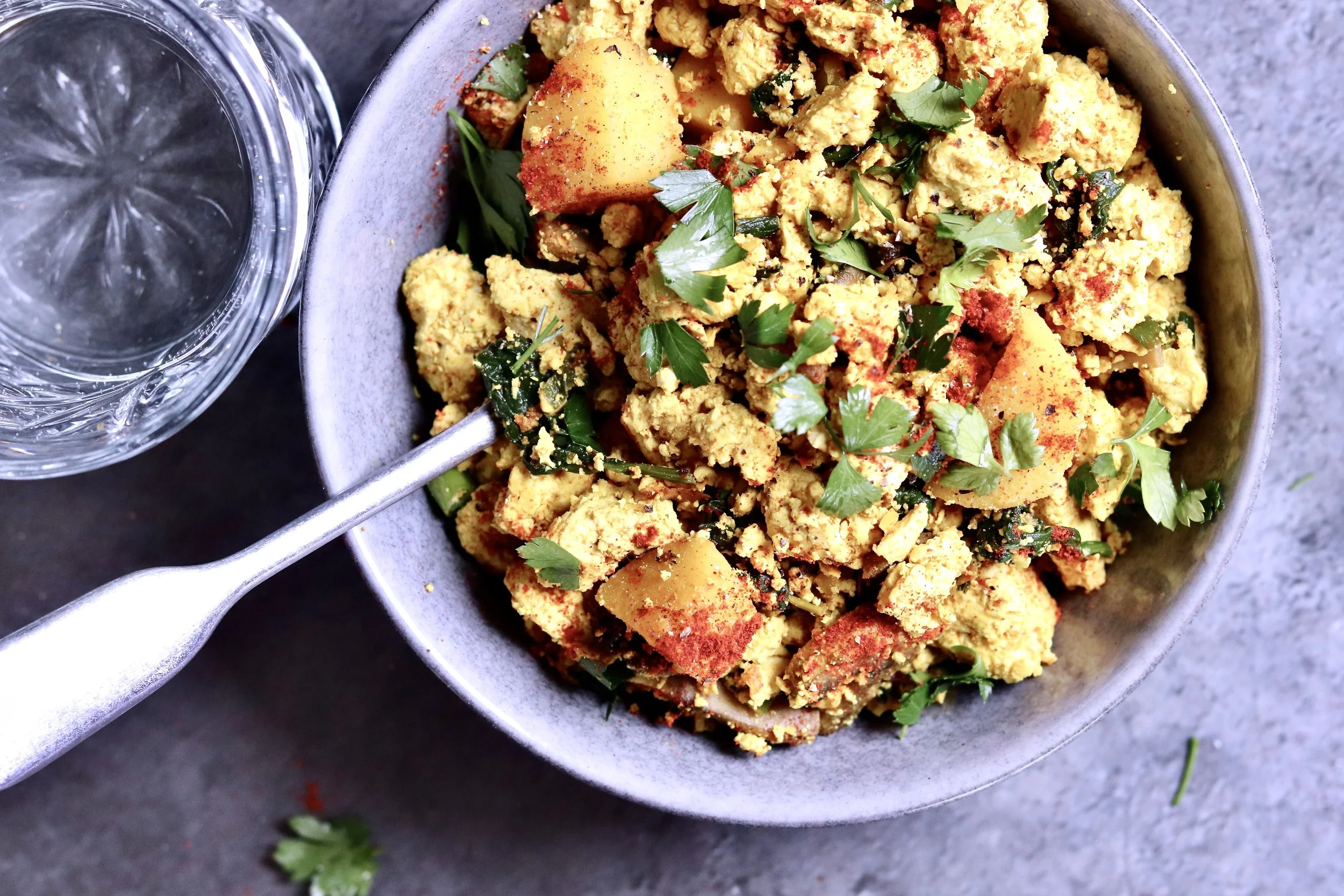 Tufu Veggie Scramble