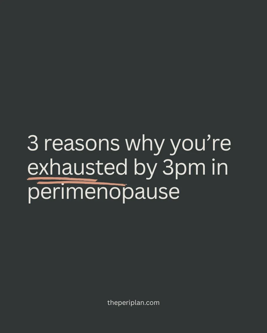 If you&rsquo;ve been hitting a wall around 3pm, you&rsquo;re not alone.

Here's what's going on... Hormonal shifts can make blood sugar less stable, which means meals that used to carry you through the day may now lead to a quicker energy crash. At t