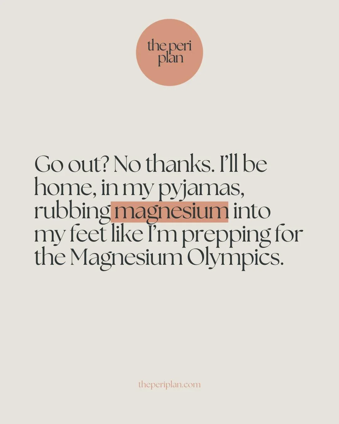 Why are you seeing magnesium everywhere (and on my feet?) 😅

It&rsquo;s because so many women in midlife are depleted... and feeling it!!

Poor sleep.
Tight muscles.
Anxiety.
Afternoon crashes.
Feeling wired but exhausted (ugh, at the same time).

M