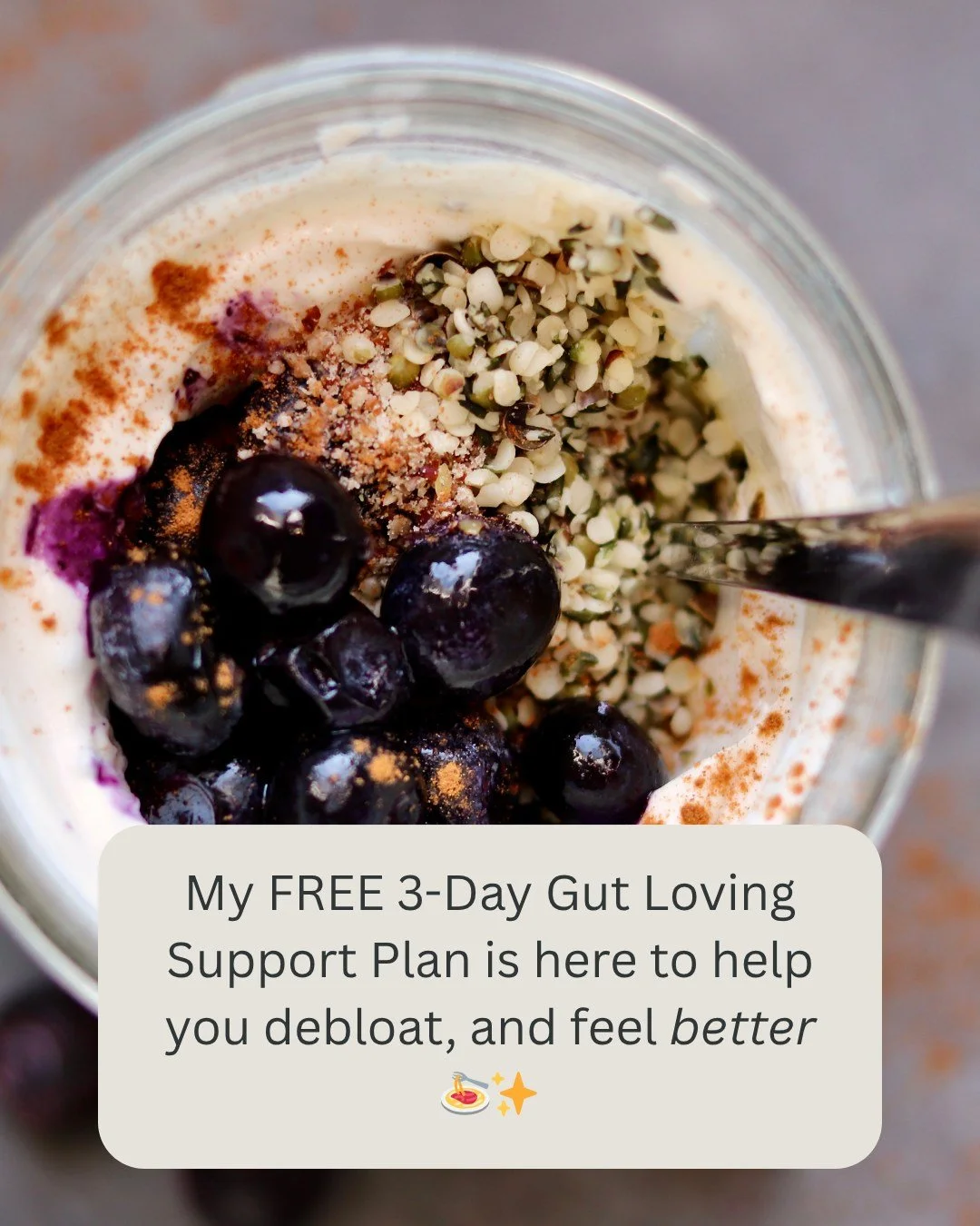I used to think gut health meant expensive powders and giving up everything I loved. 🥹

Turns out, it mostly means feeding your gut the right things. And those things? Absolutely delicious.

Here's a sneak peek at what's inside my free 3-Day Gut Lov
