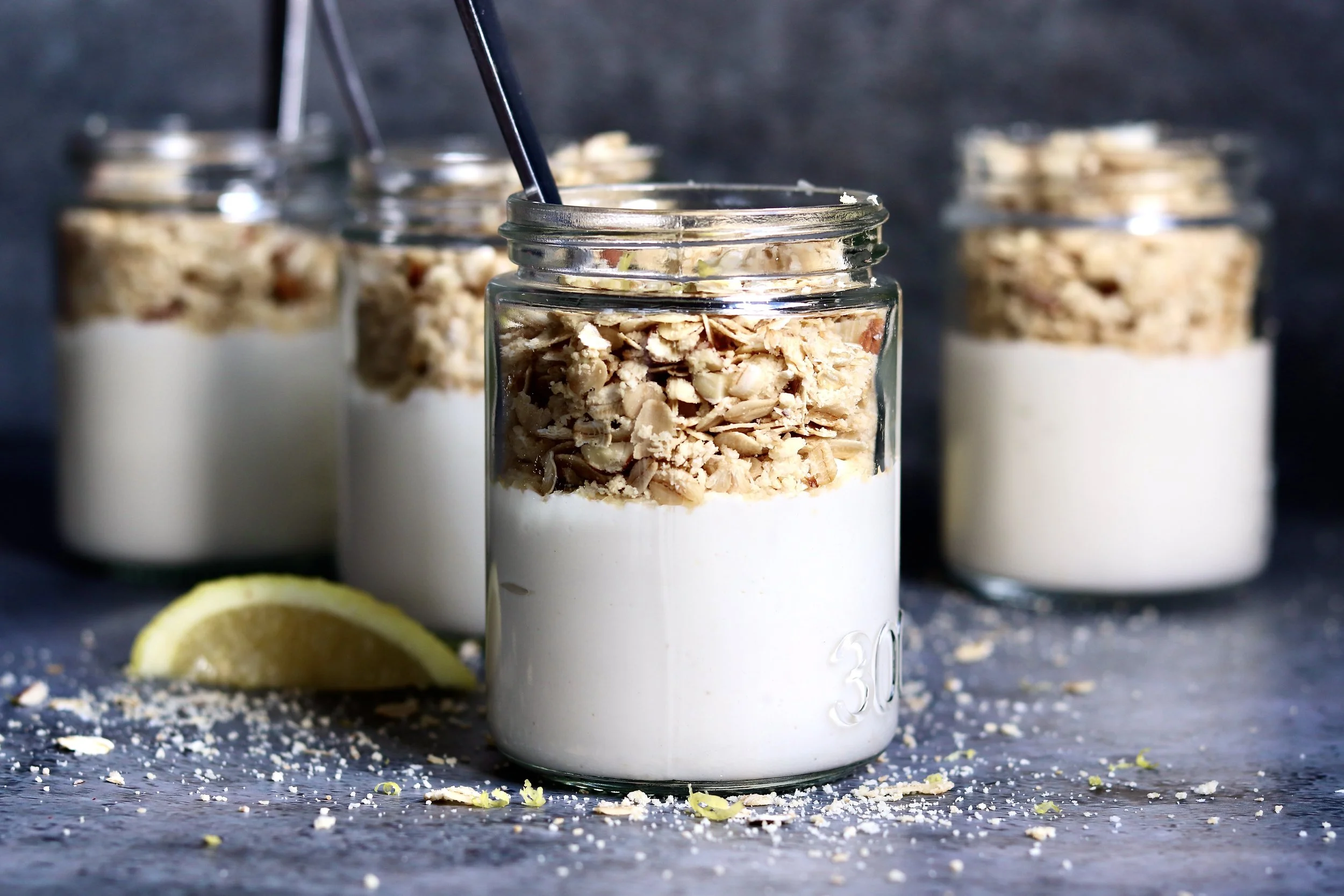 Lemon Cheesecake Jars