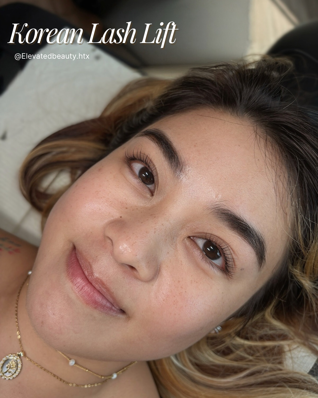Korean Lash lift service in jersey village houston texas
