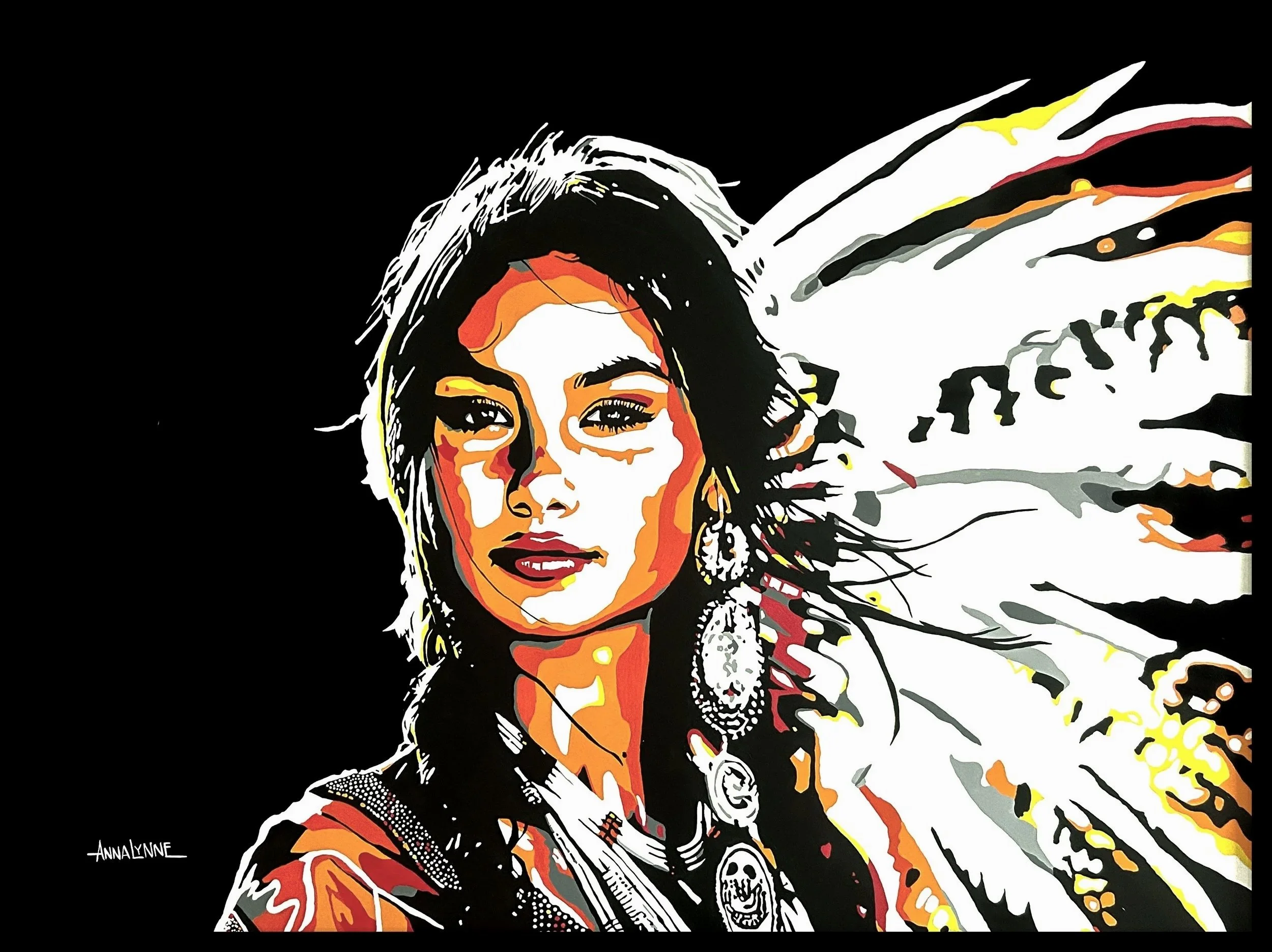 WHISPERS OF THE WIND - 48 x 36 acrylic on panel - SOLD