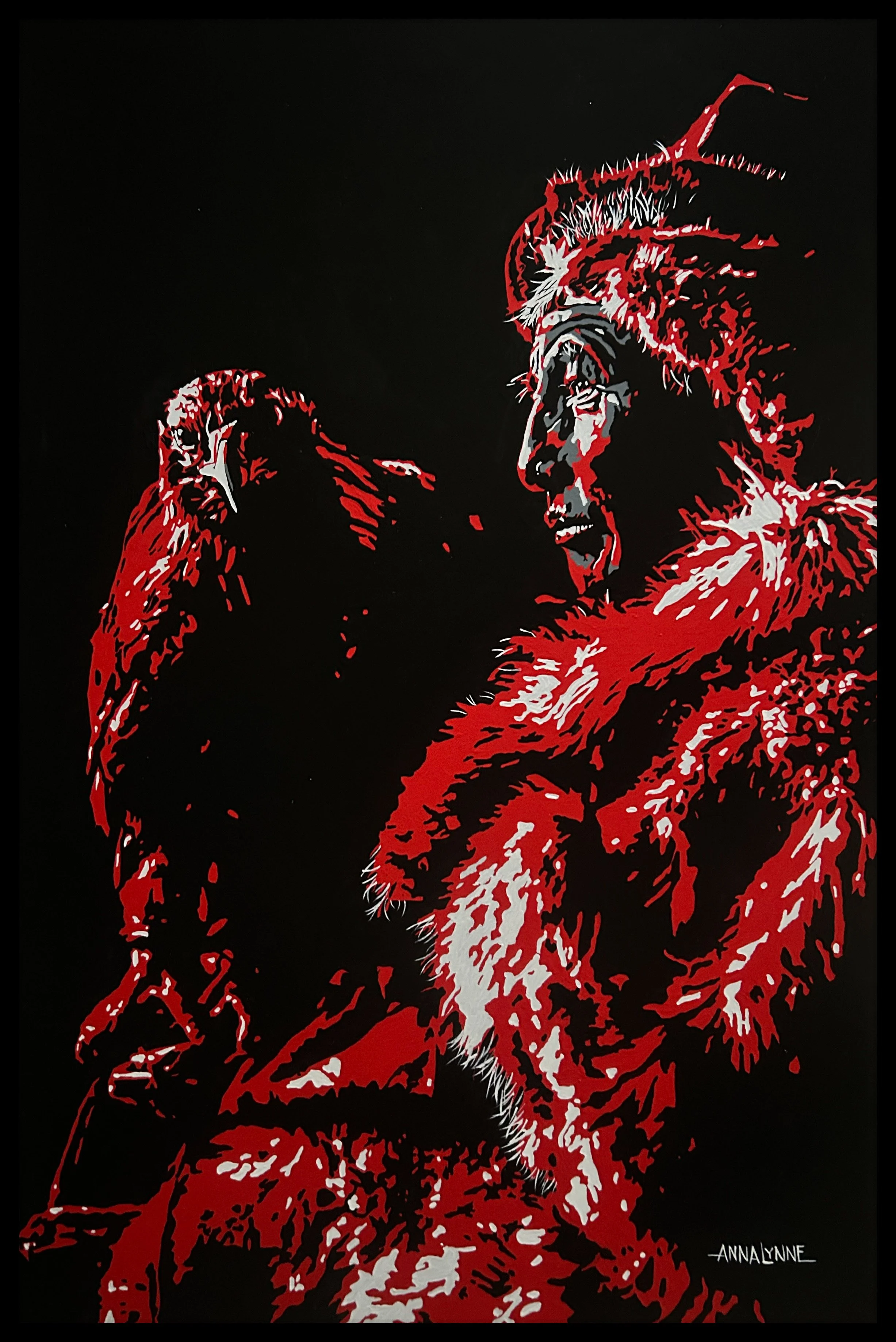 ATSÁ - 24 x 36 acrylic on panel