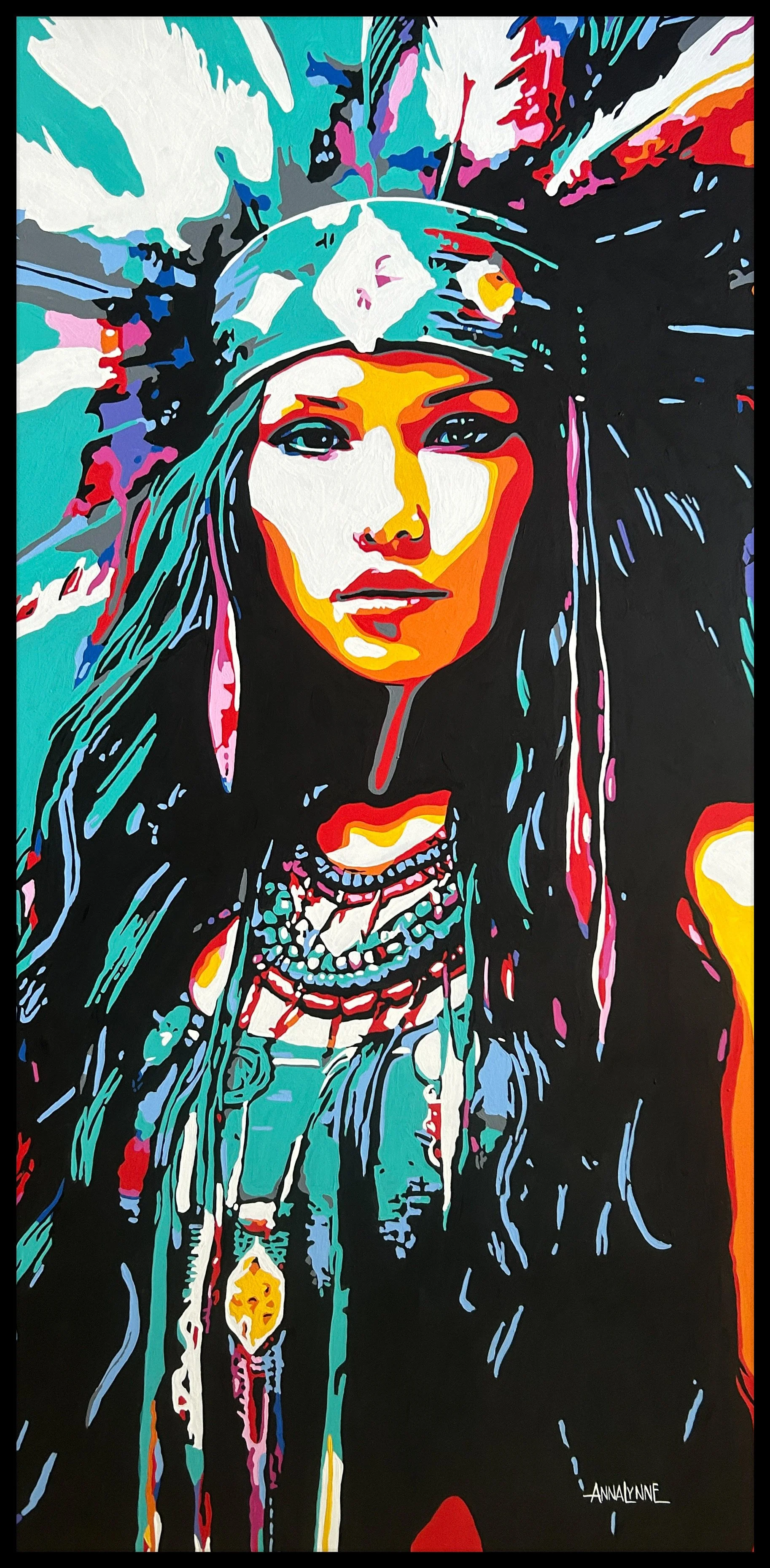 AIYANA - 24 x 48 acrylic on panel - SOLD