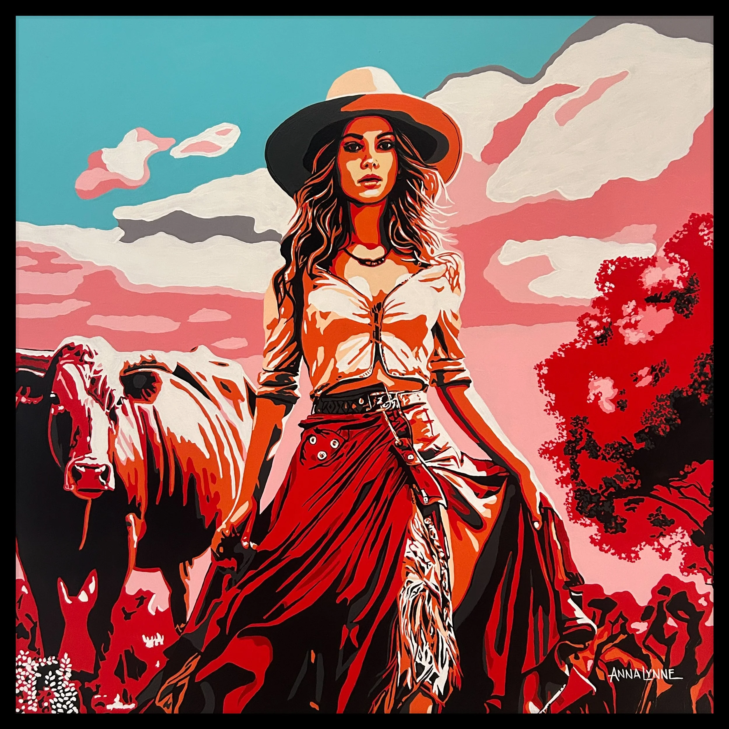 BETH - 36 x 36 acrylic on panel