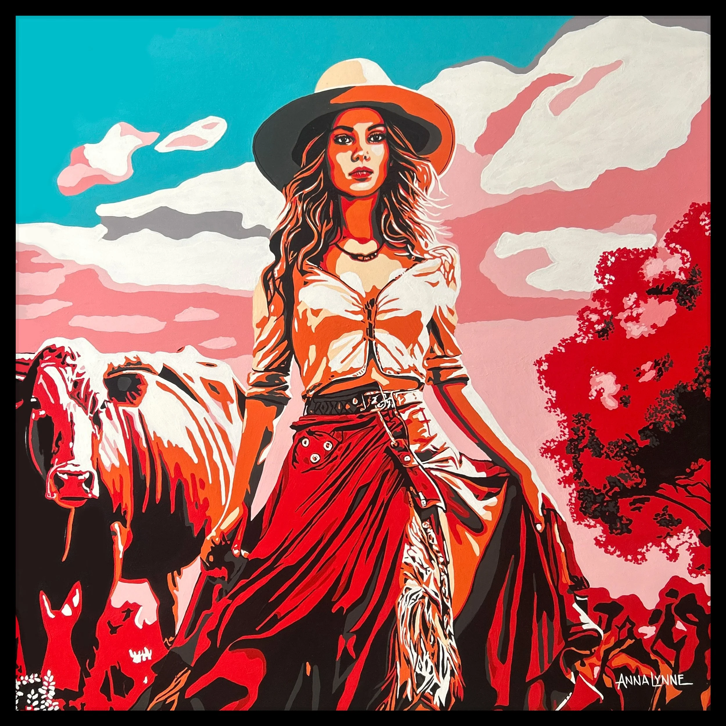 BETH - 36 x 36 acrylic on panel
