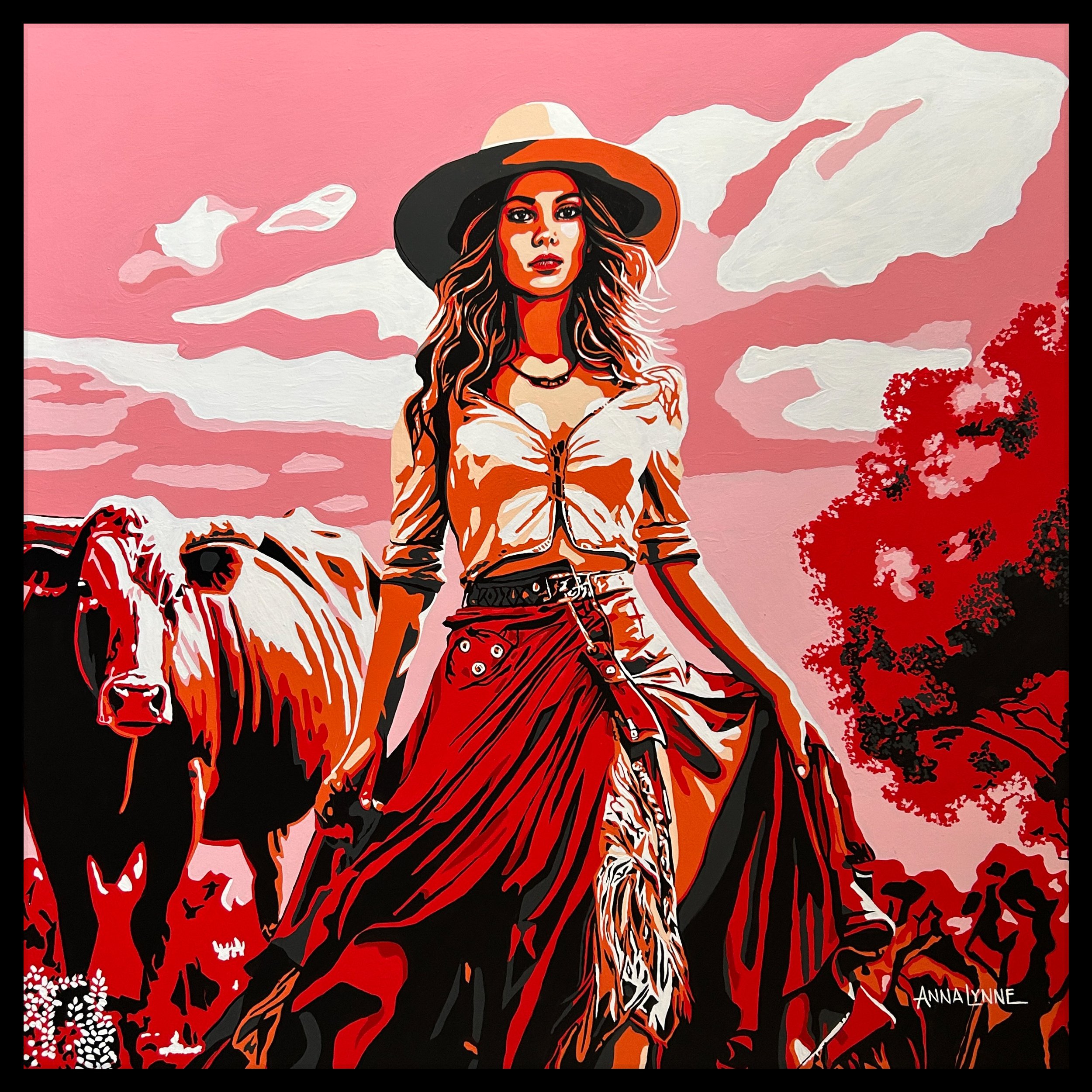 BETH 36 x 36 acrylic