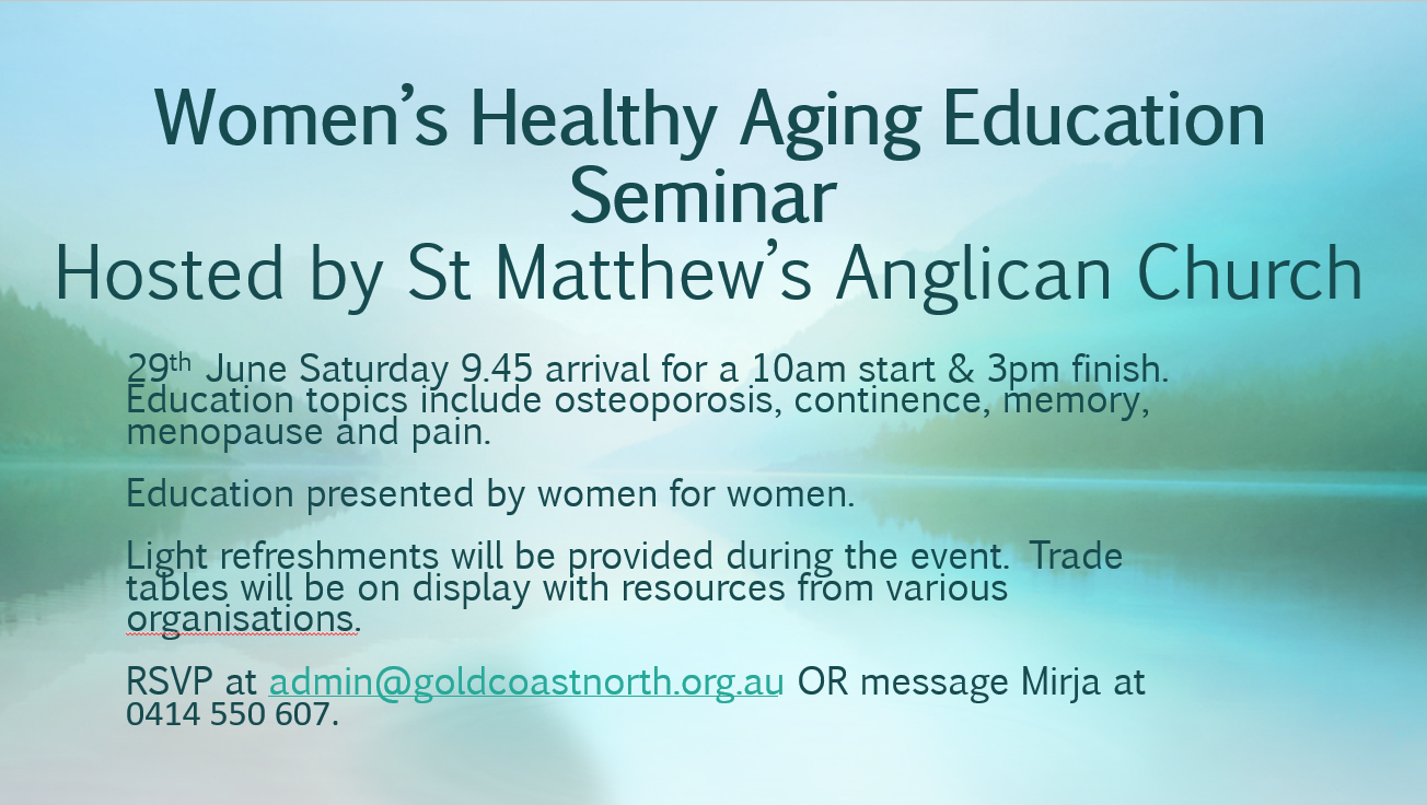 Women's Healthy Aging Seminar