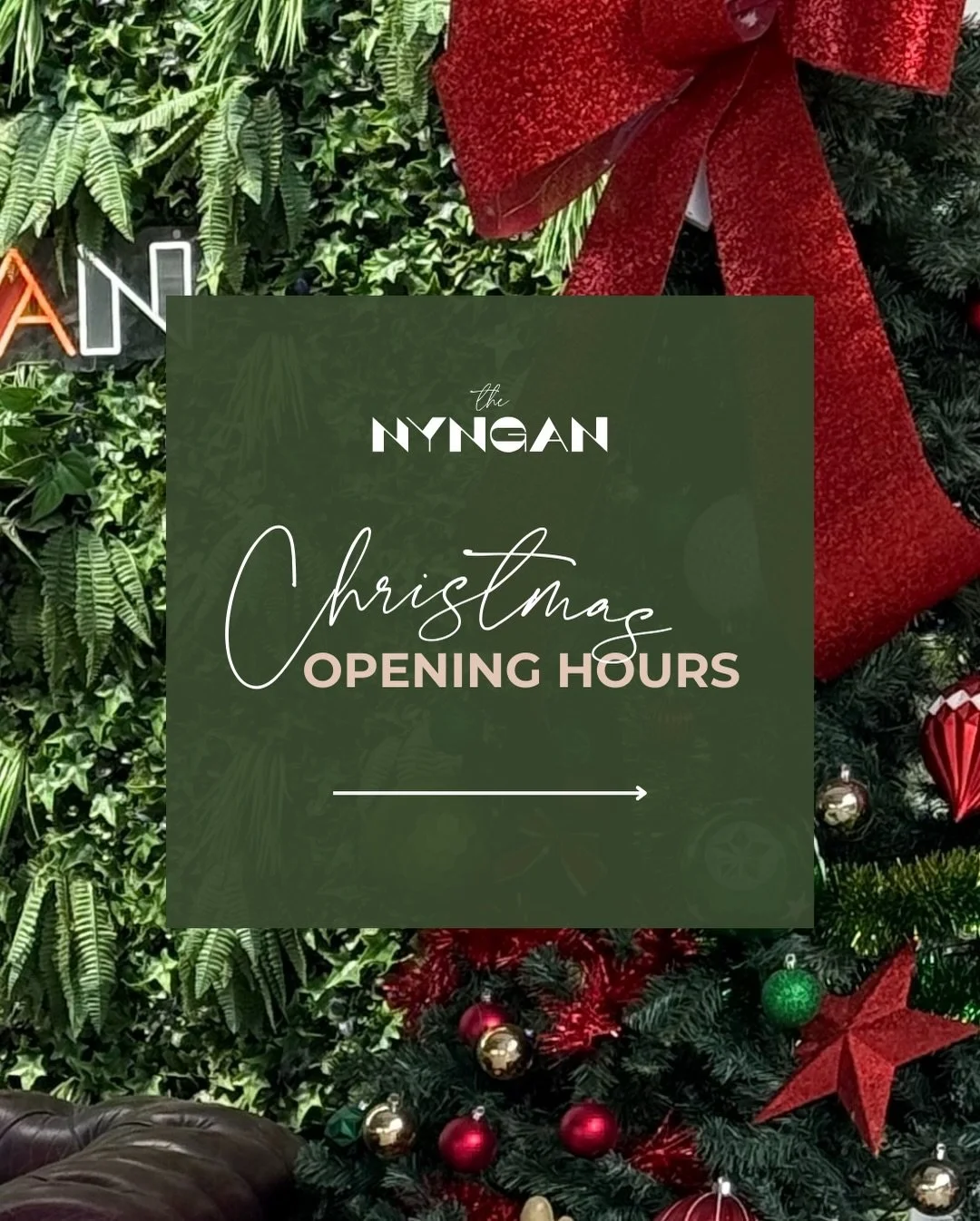 Our hours will remain mostly the same over Christmas and New Year, with a few changes! 🎄🥂

We&rsquo;ll also be taking a short January staff break from 5th&ndash;15th to recharge for the year ahead.

Wishing everyone a safe, happy and delicious fest