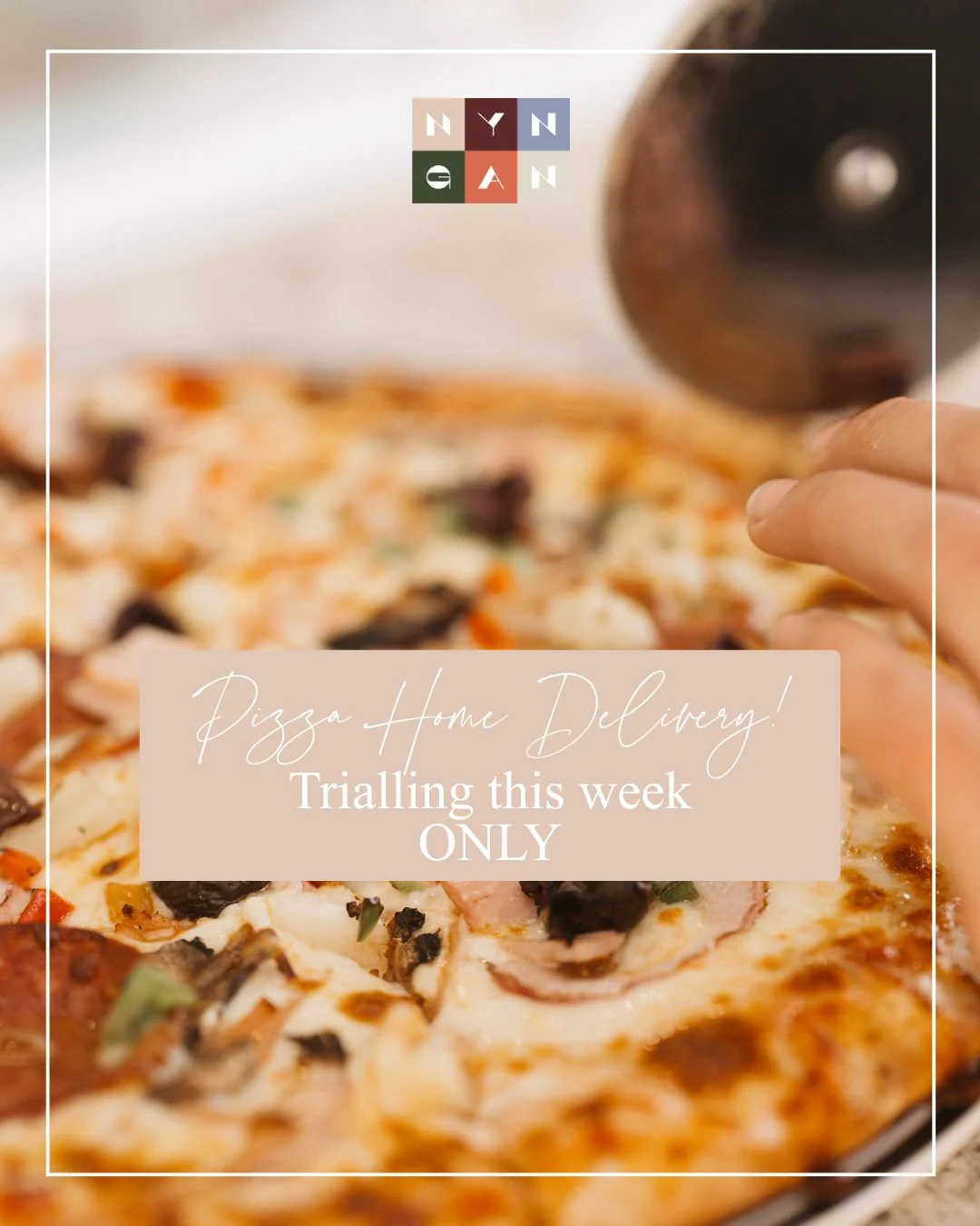 🔥 TOO HOT TO LEAVE THE HOUSE? 🔥

We&rsquo;ve got you covered!
For this week only, we&rsquo;re trialling PIZZA HOME DELIVERY 🍕🚗

✔️ Minimum 2 pizzas per order
✔️ $5 delivery fee
✔️ Perfect for these scorching hot nights

Let us bring the pizza to 