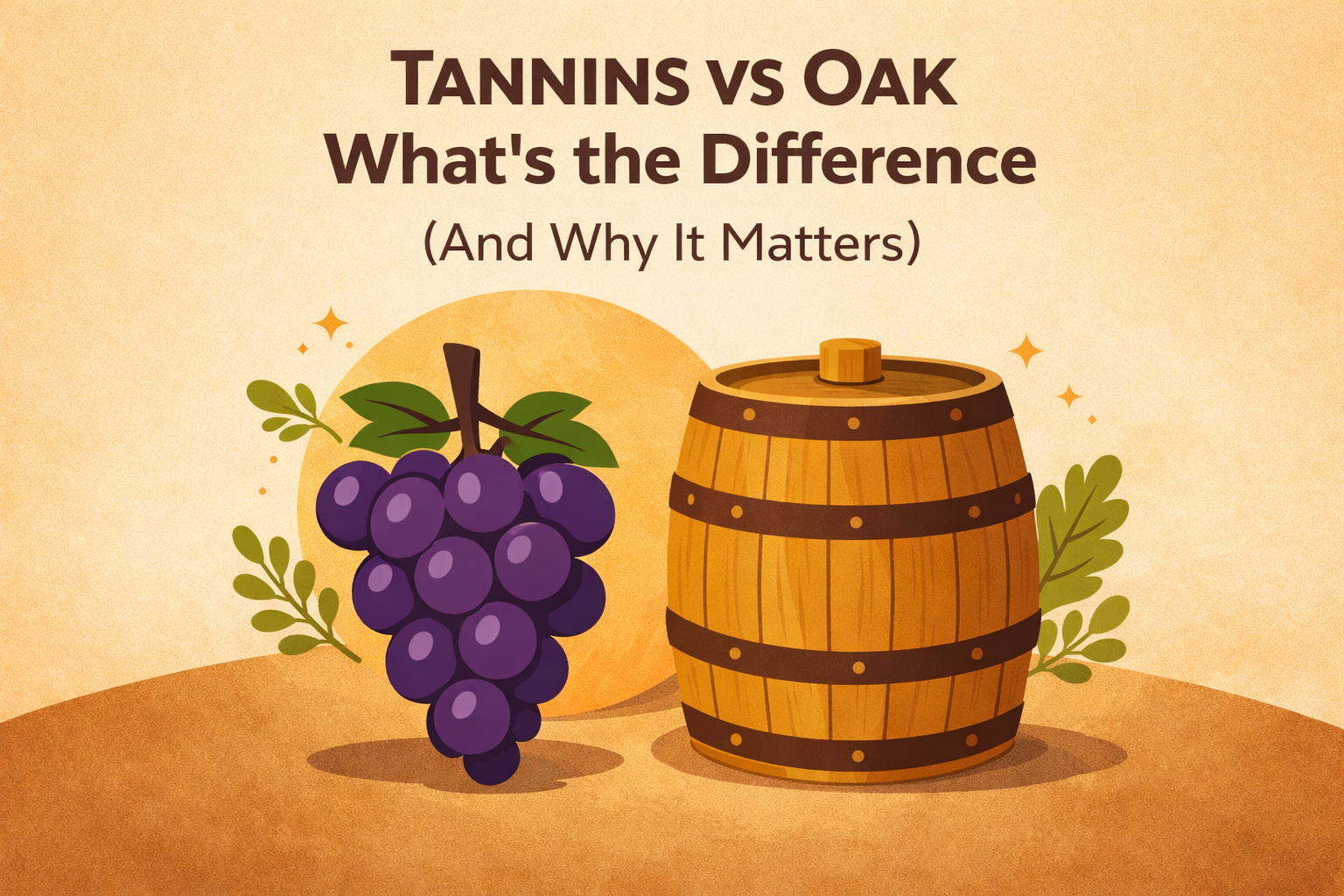 Tannins vs Oak: What’s the Difference