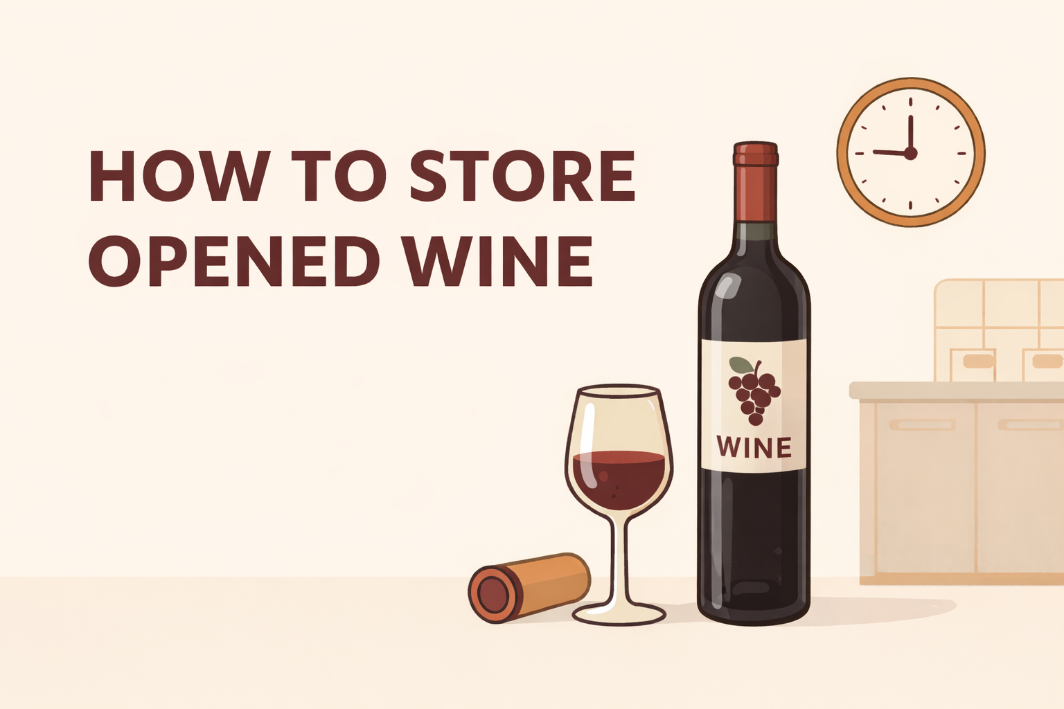 How to Store Opened Wine