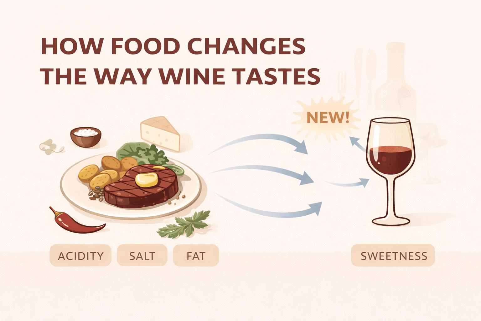 How Food Changes the Way Wine Tastes