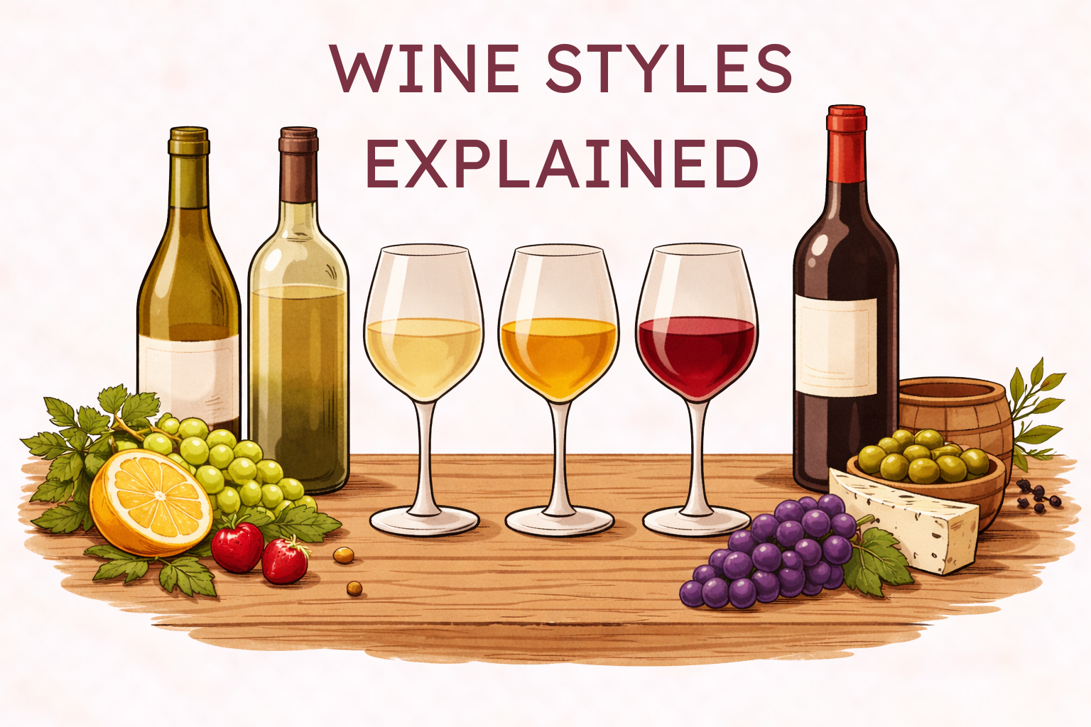 Wine Styles Explained: Light, Medium, and Full (Across Red &amp; White)