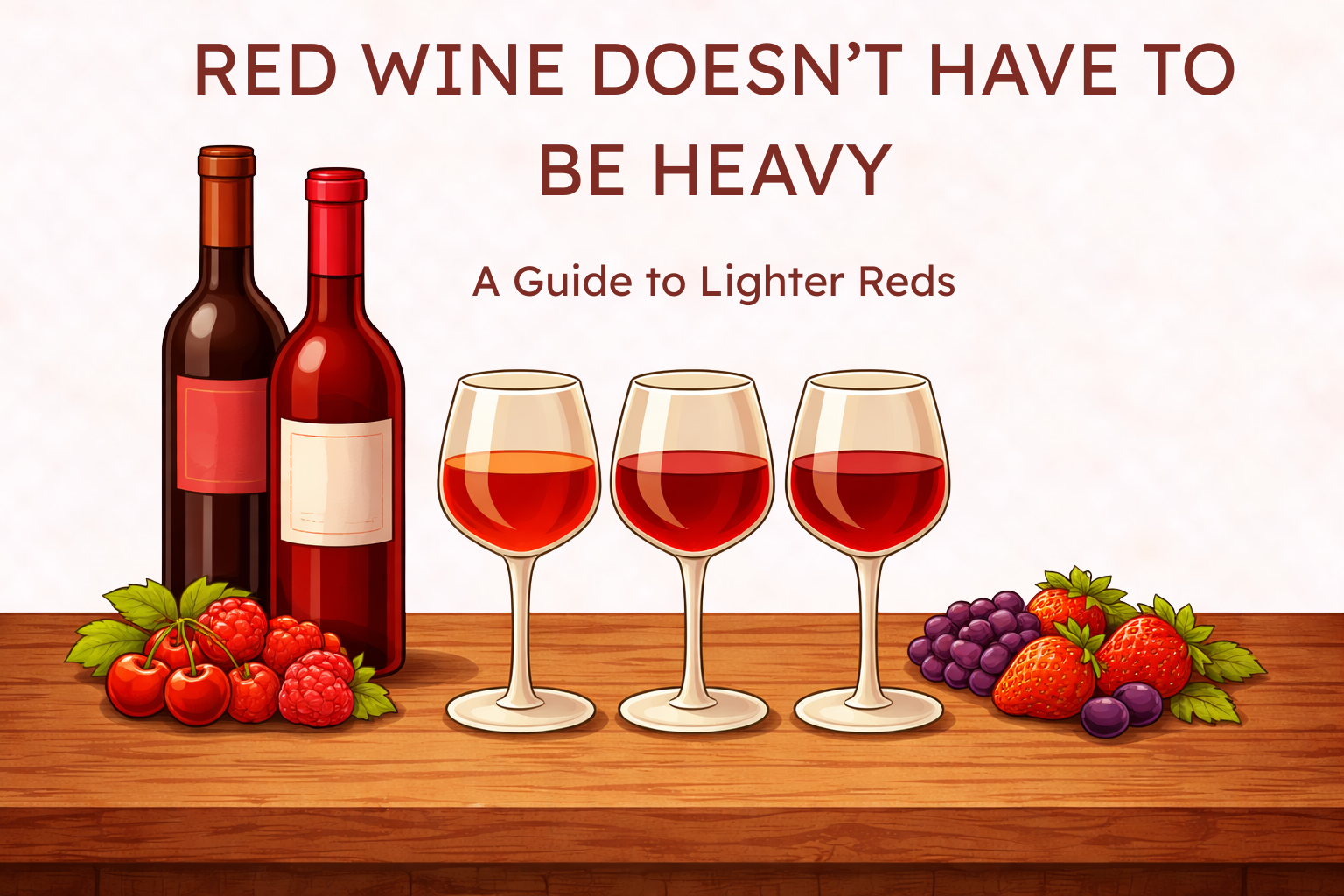 Red Wine Doesn’t Have to Be Heavy: A Guide to Lighter Reds