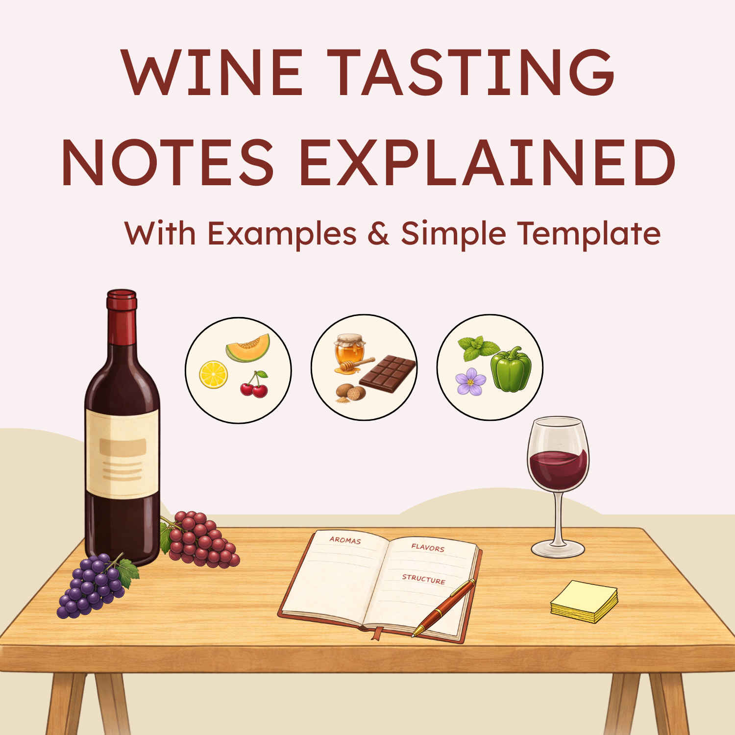 Wine Tasting Notes Explained (With Examples &amp; Simple Template)