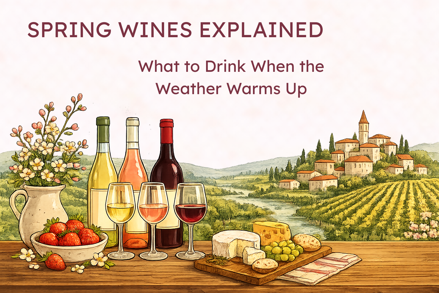 Spring Wines Explained: What to Drink When the Weather Warms Up