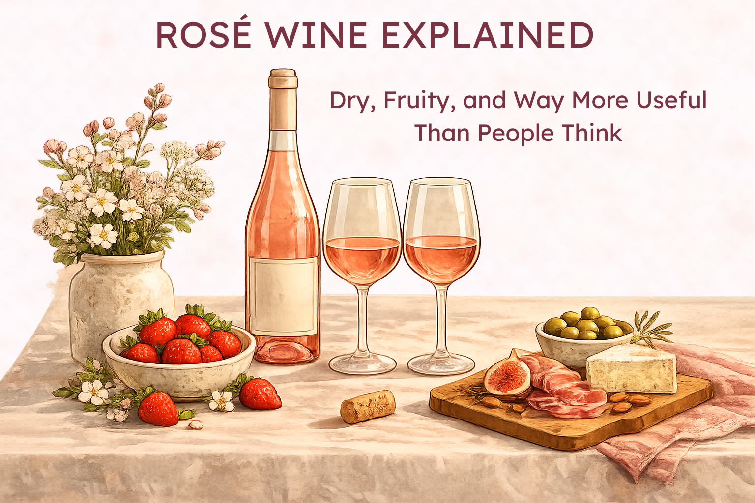 Rosé Explained: Dry, Fruity, and Way More Useful Than People Think